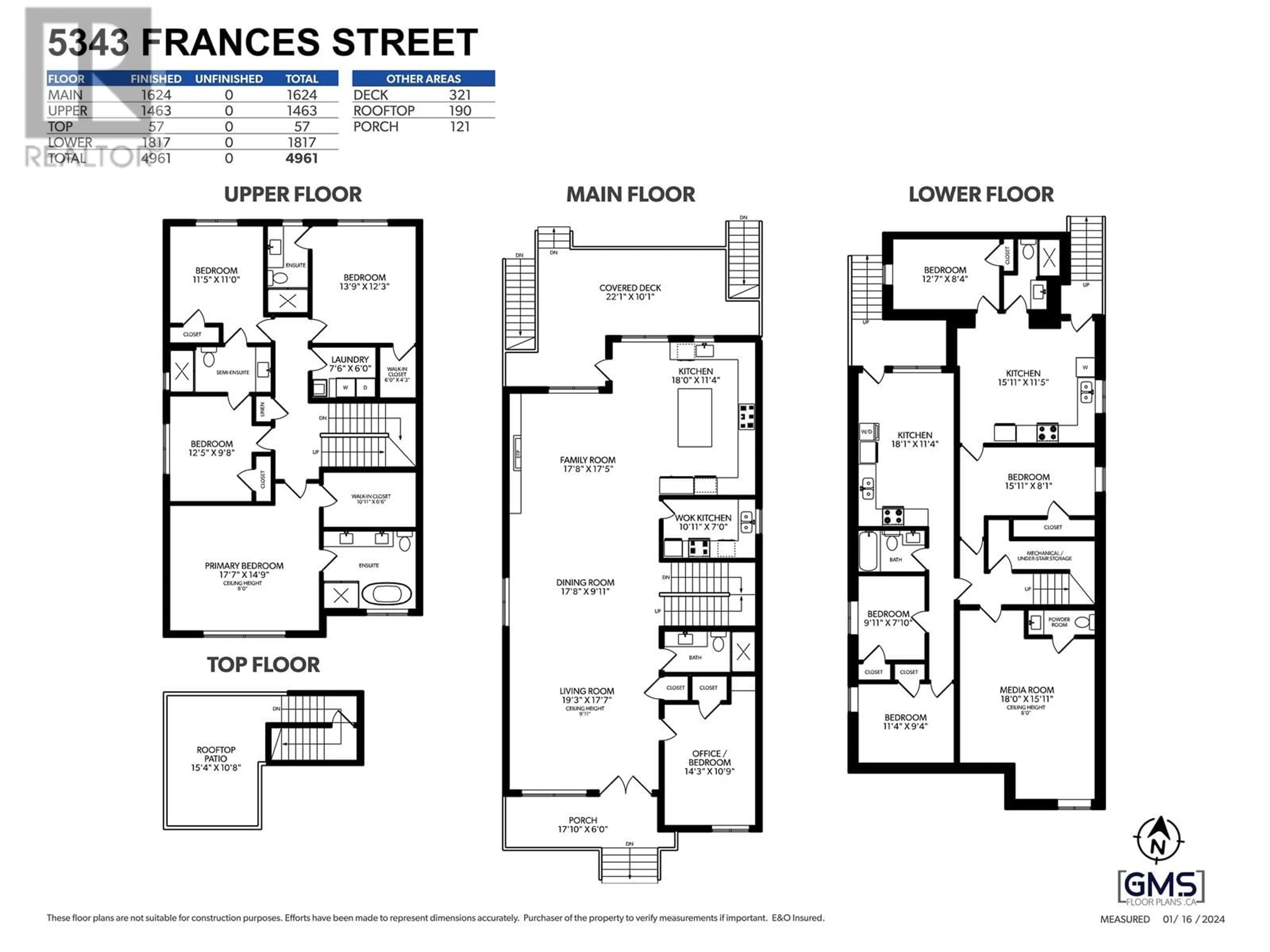 Floor plan for 5343 FRANCES STREET, Burnaby British Columbia V5B1T4