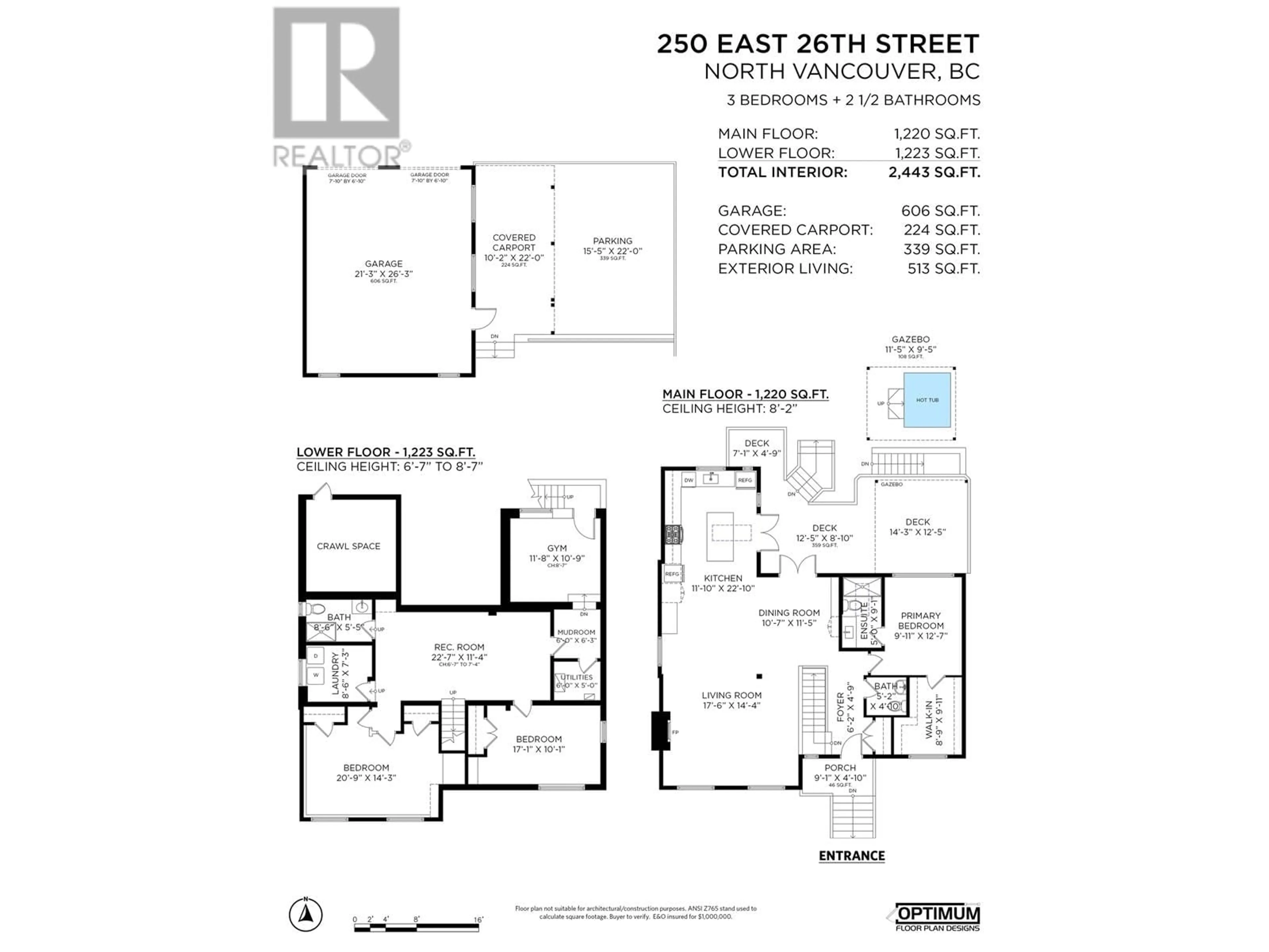 Floor plan for 250 E 26TH STREET, North Vancouver British Columbia V7N1A8