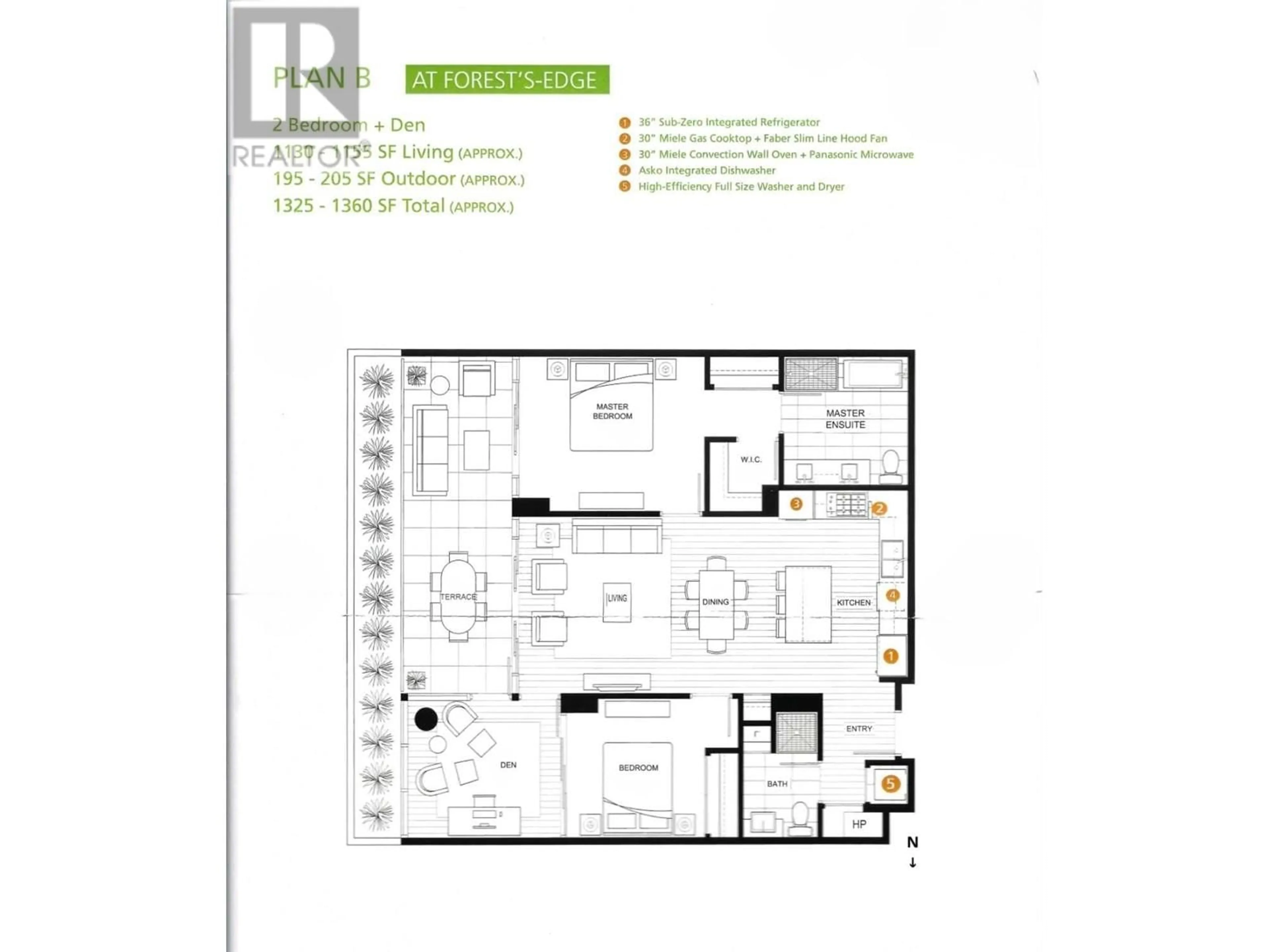 Floor plan for 401 866 ARTHUR ERICKSON PLACE, West Vancouver British Columbia V7T0B2