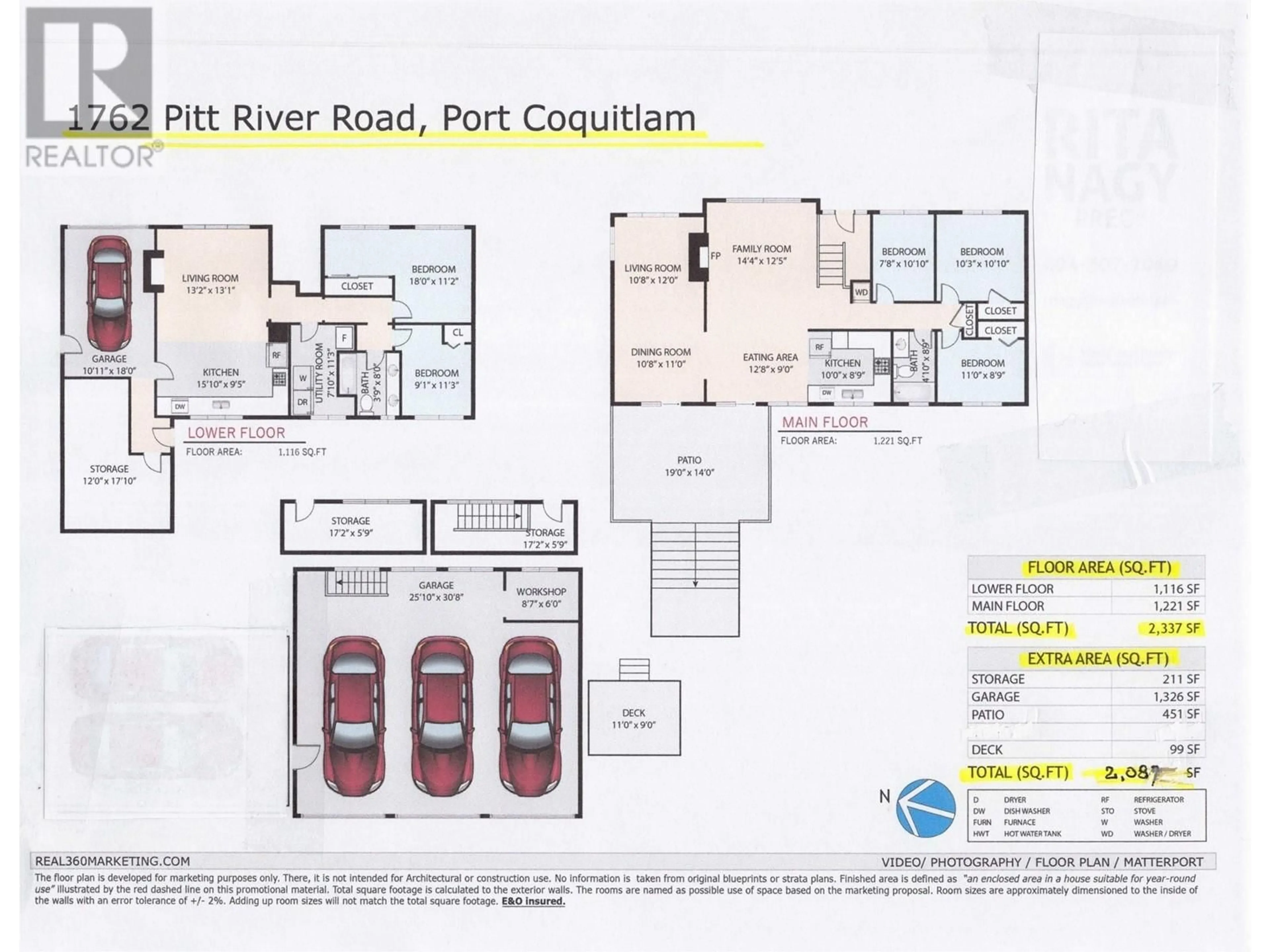 Floor plan for 1762 PITT RIVER ROAD, Port Coquitlam British Columbia V3C1P7