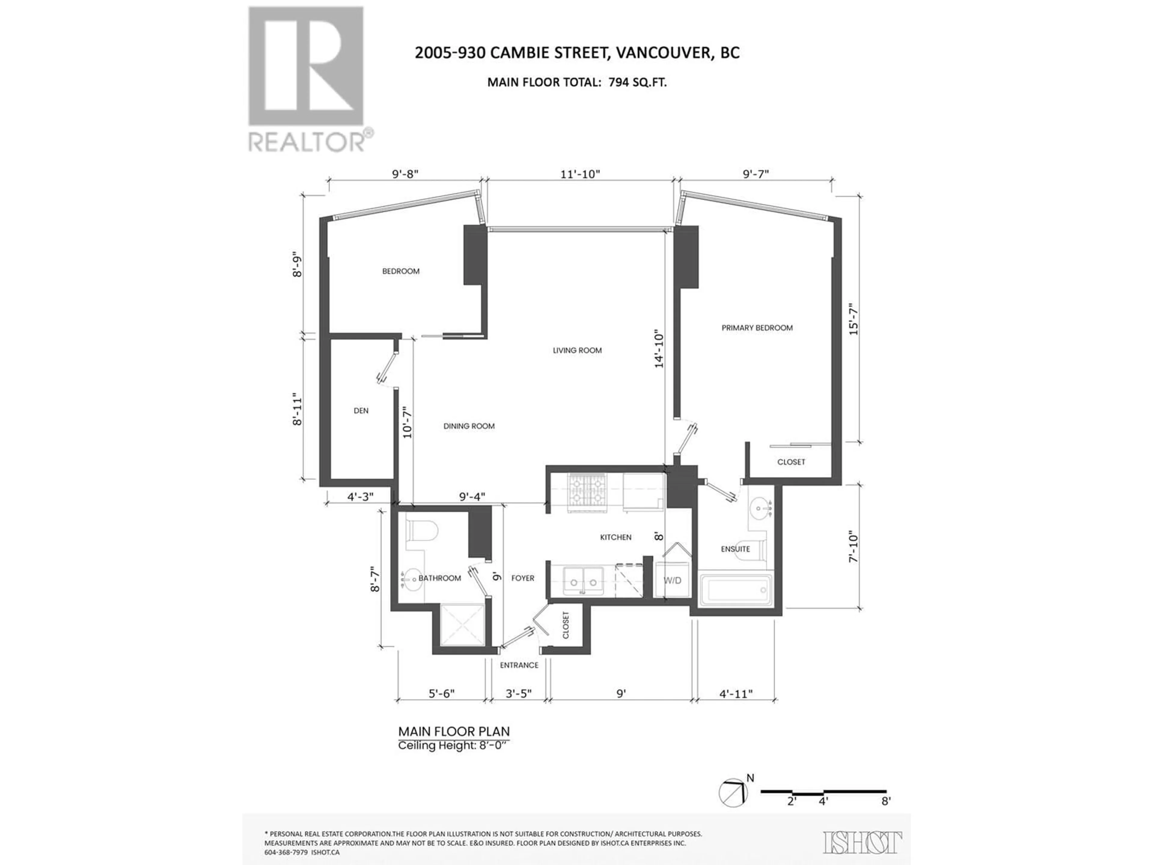 Floor plan for 2005 930 CAMBIE STREET, Vancouver British Columbia V6B5X6