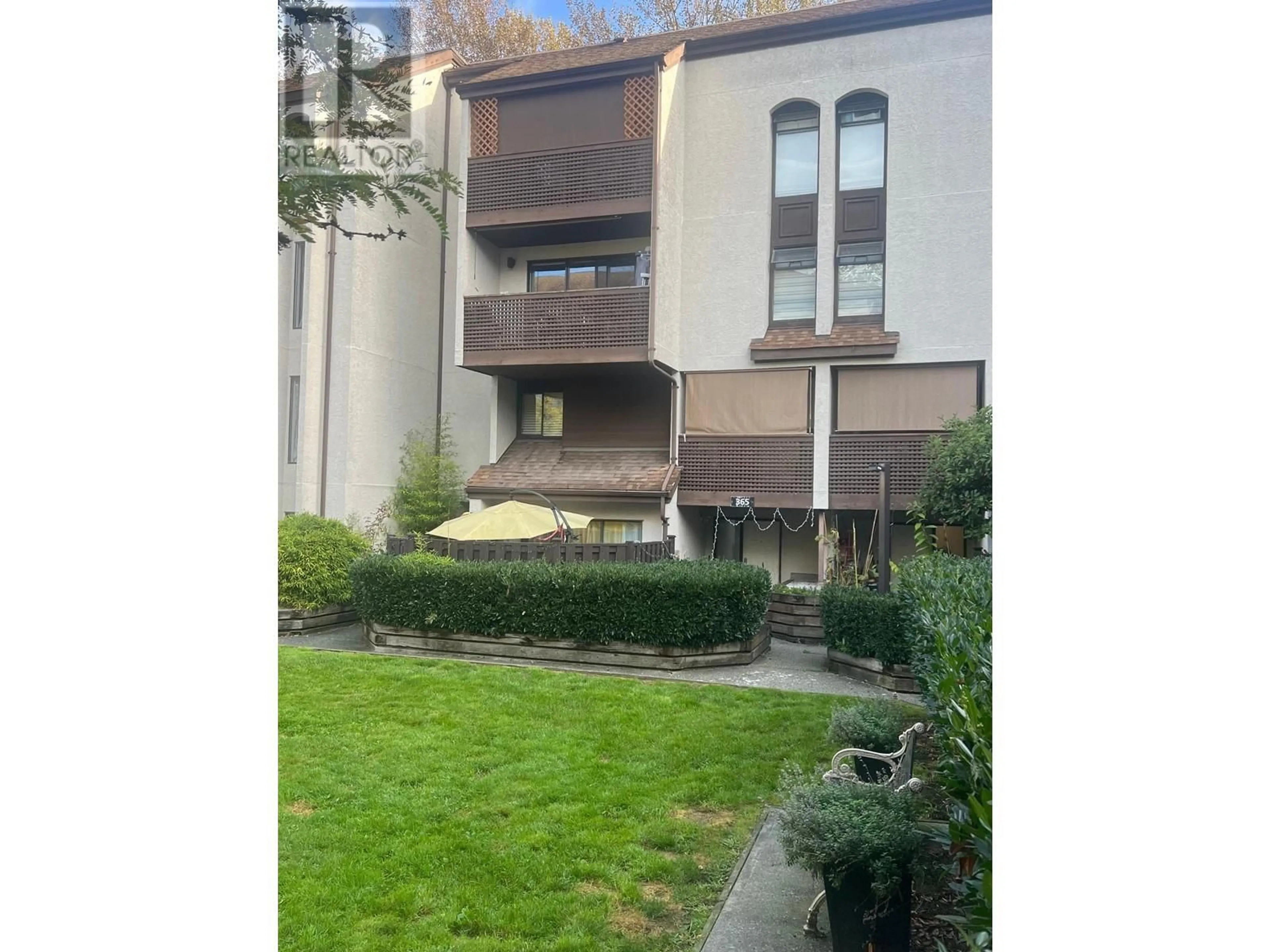 A pic from exterior of the house or condo, the fenced backyard for 17 365 GINGER DRIVE, New Westminster British Columbia V3L5L5