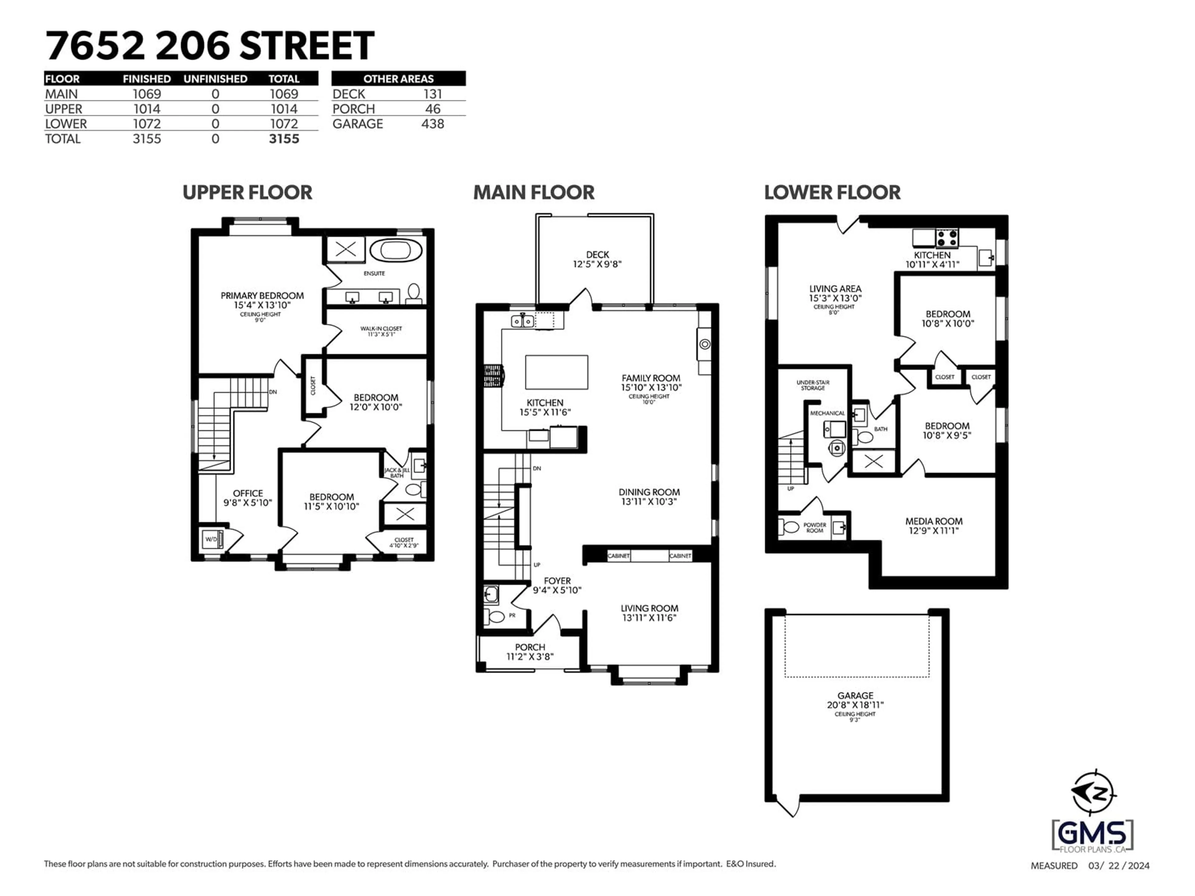 Floor plan for 7652 206 STREET, Langley British Columbia V3A8S5