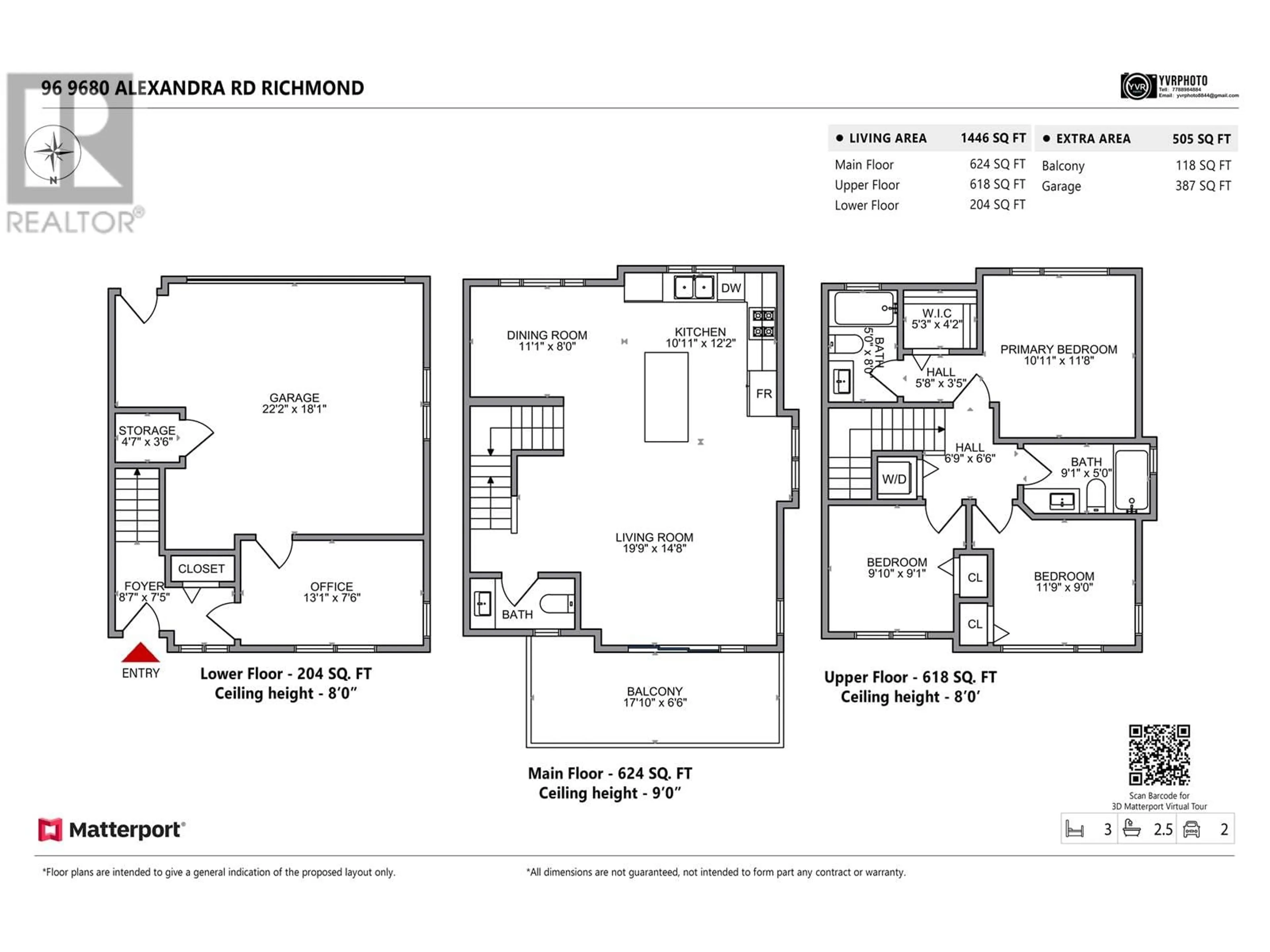 Floor plan for 96 9680 ALEXANDRA ROAD, Richmond British Columbia V6X0P2