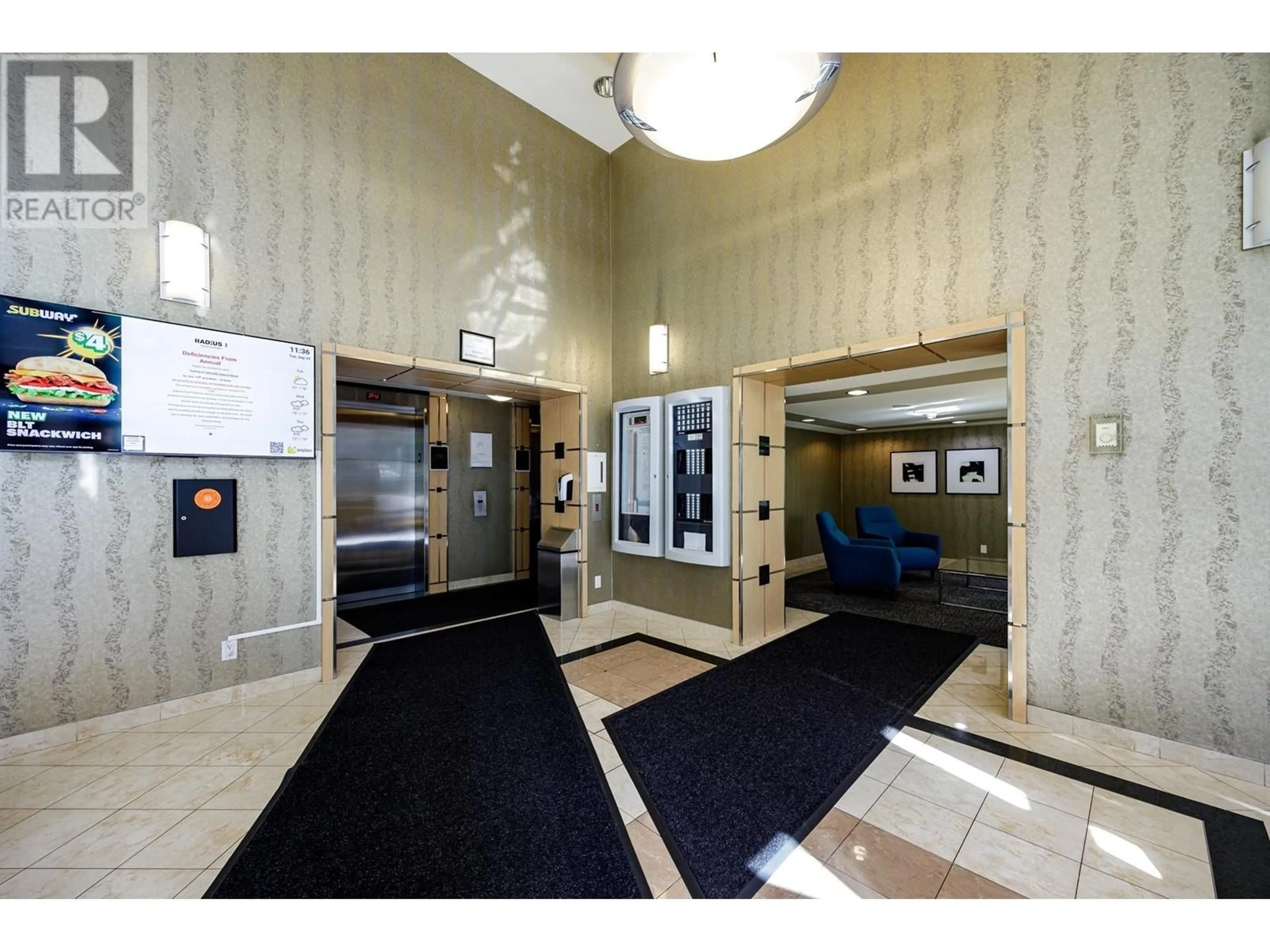 Indoor lobby for 2206 1367 ALBERNI STREET, Vancouver British Columbia V6E4R9