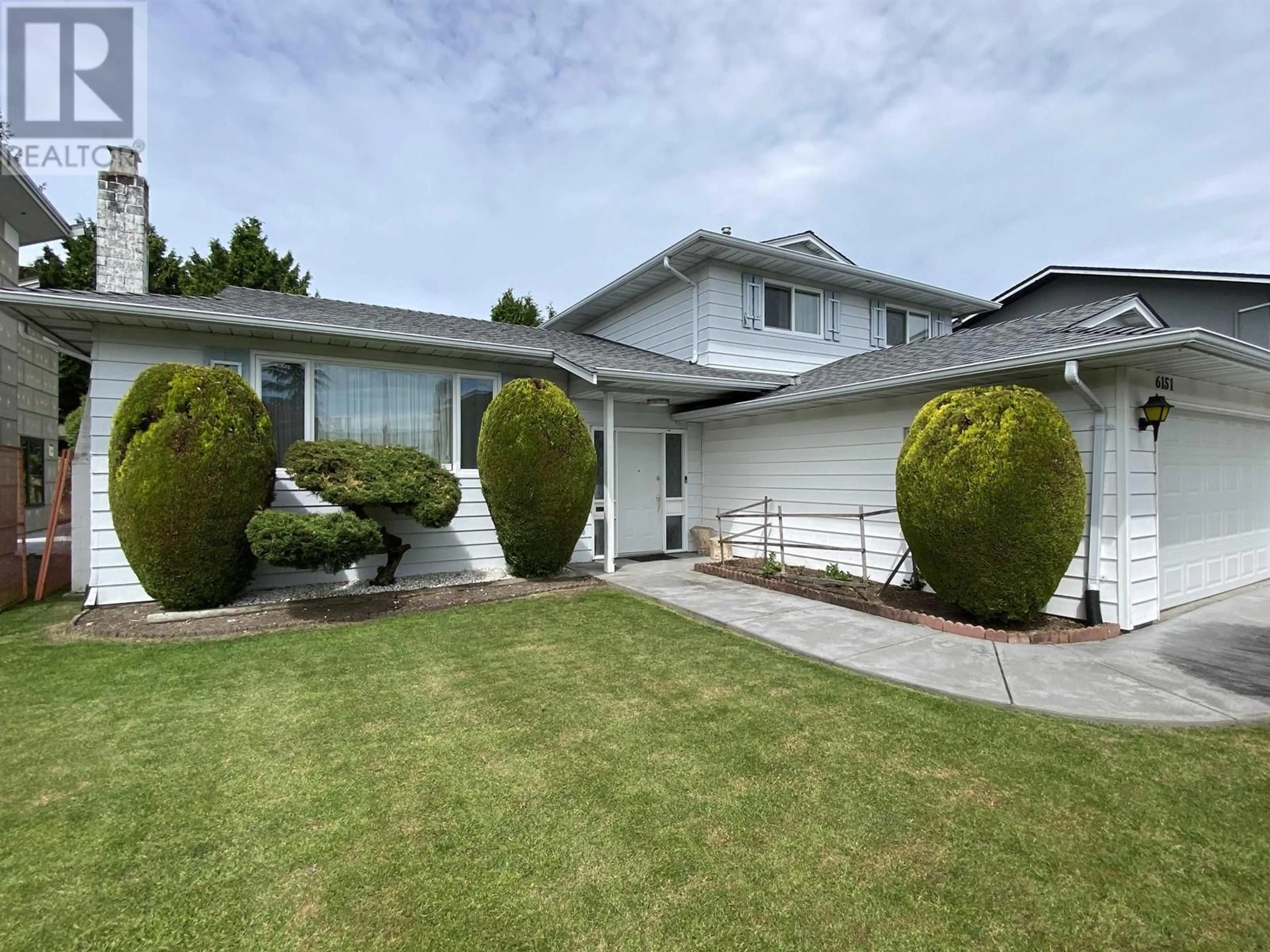 Home with vinyl exterior material, street for 6151 BELLFLOWER DRIVE, Richmond British Columbia V7C2H7