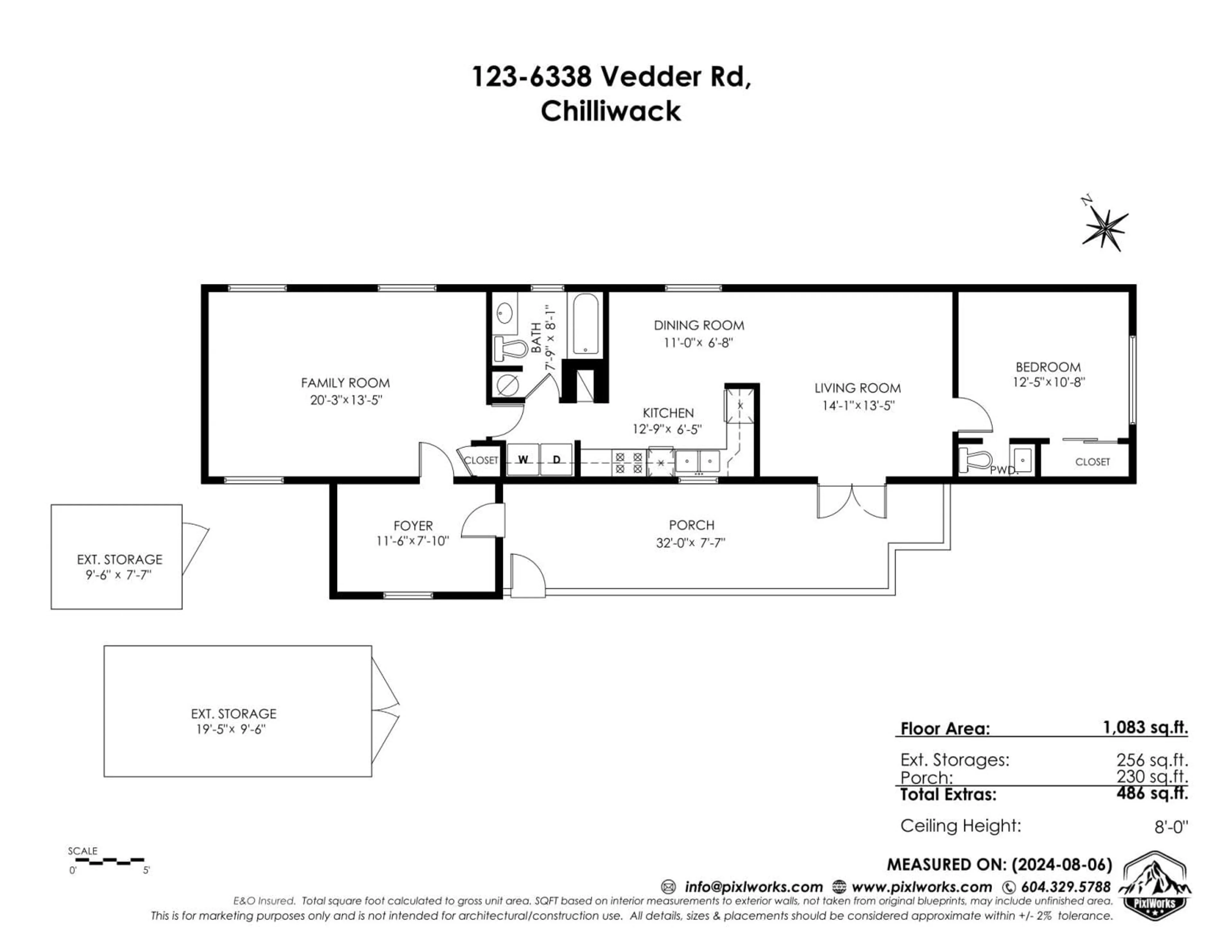 Floor plan for 123 6338 VEDDER ROAD, Chilliwack British Columbia V2R3R4