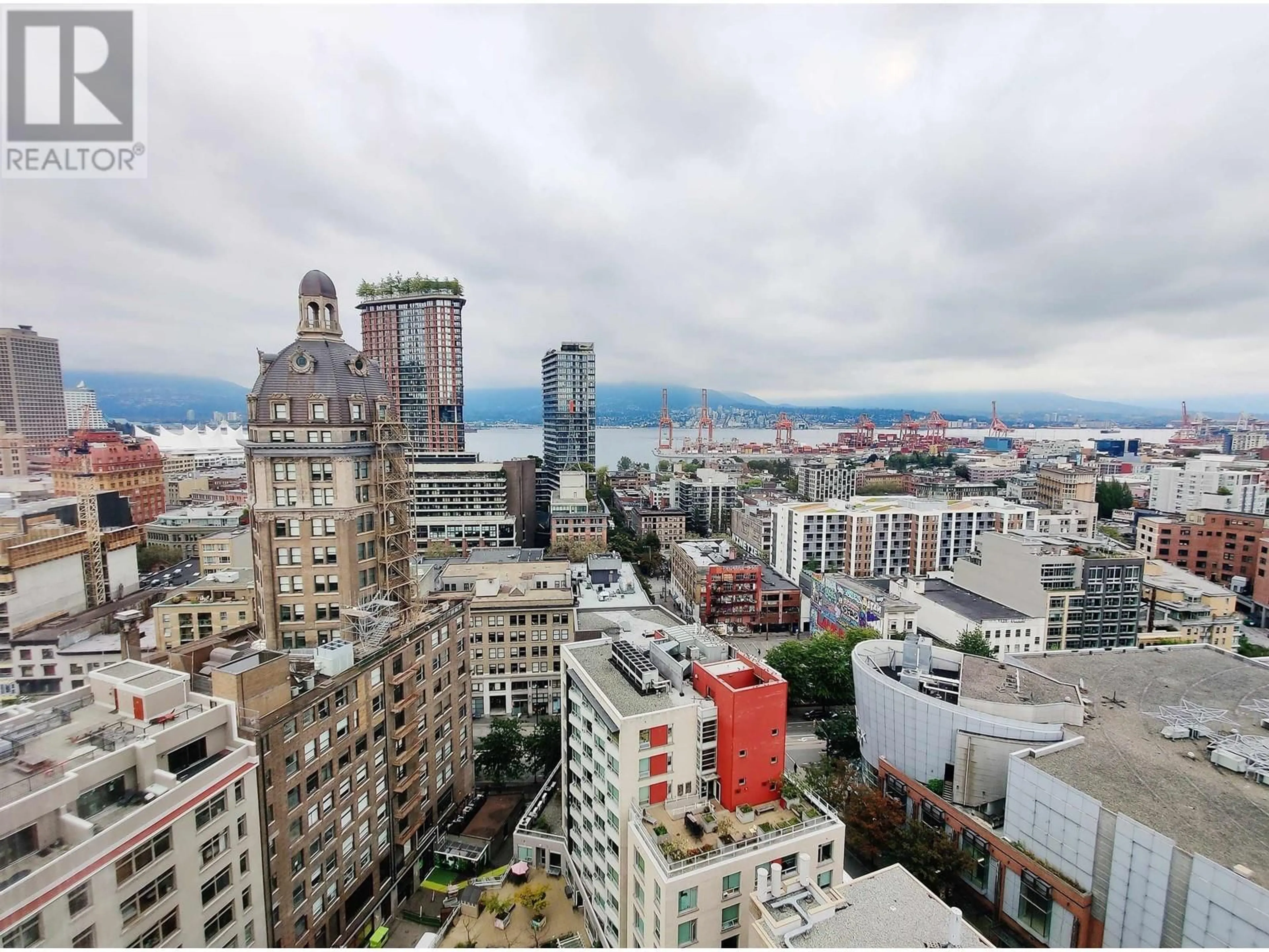 A pic from exterior of the house or condo, the view of city buildings for 2203 183 KEEFER PLACE, Vancouver British Columbia V6B6B9