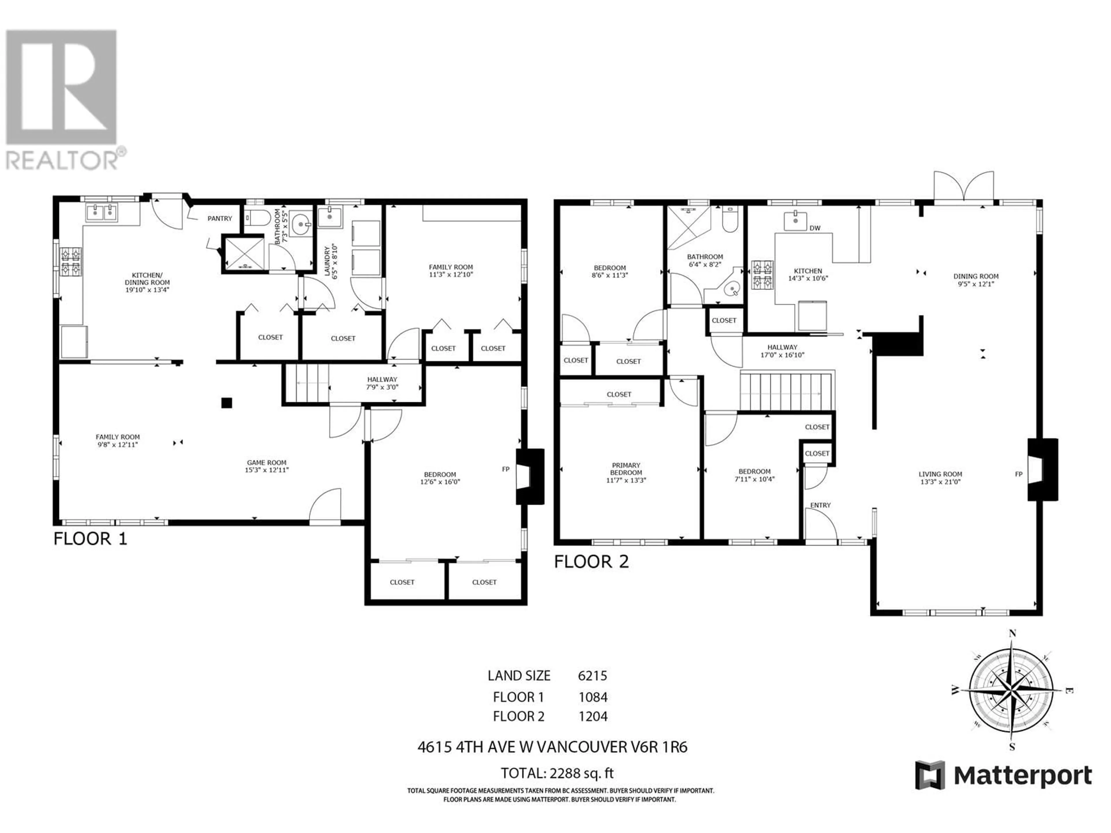 Floor plan for 4615 W 4TH AVENUE, Vancouver British Columbia V6R1R6