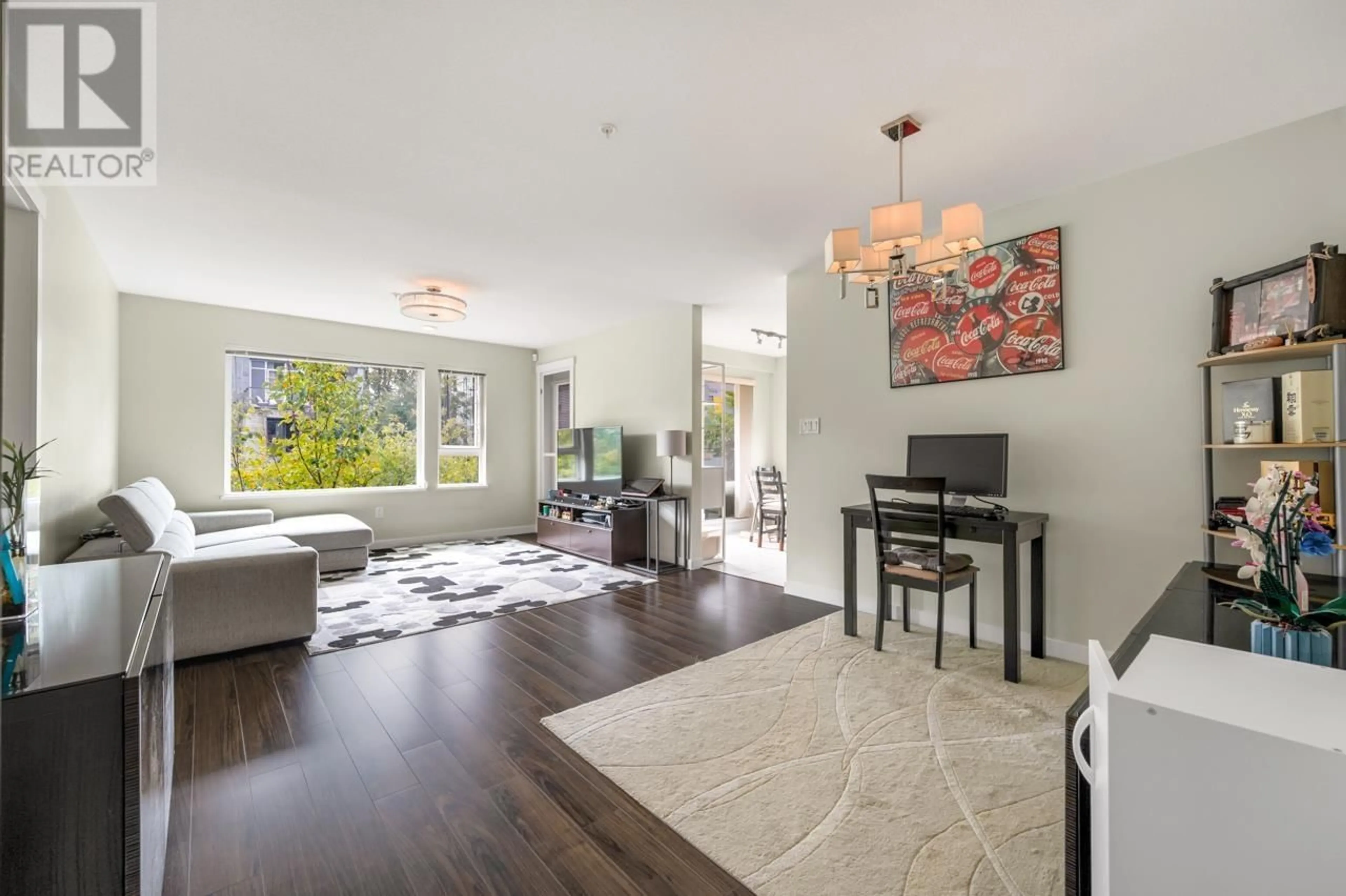 Living room, wood floors for 213 3163 RIVERWALK AVENUE, Vancouver British Columbia V5S0A8