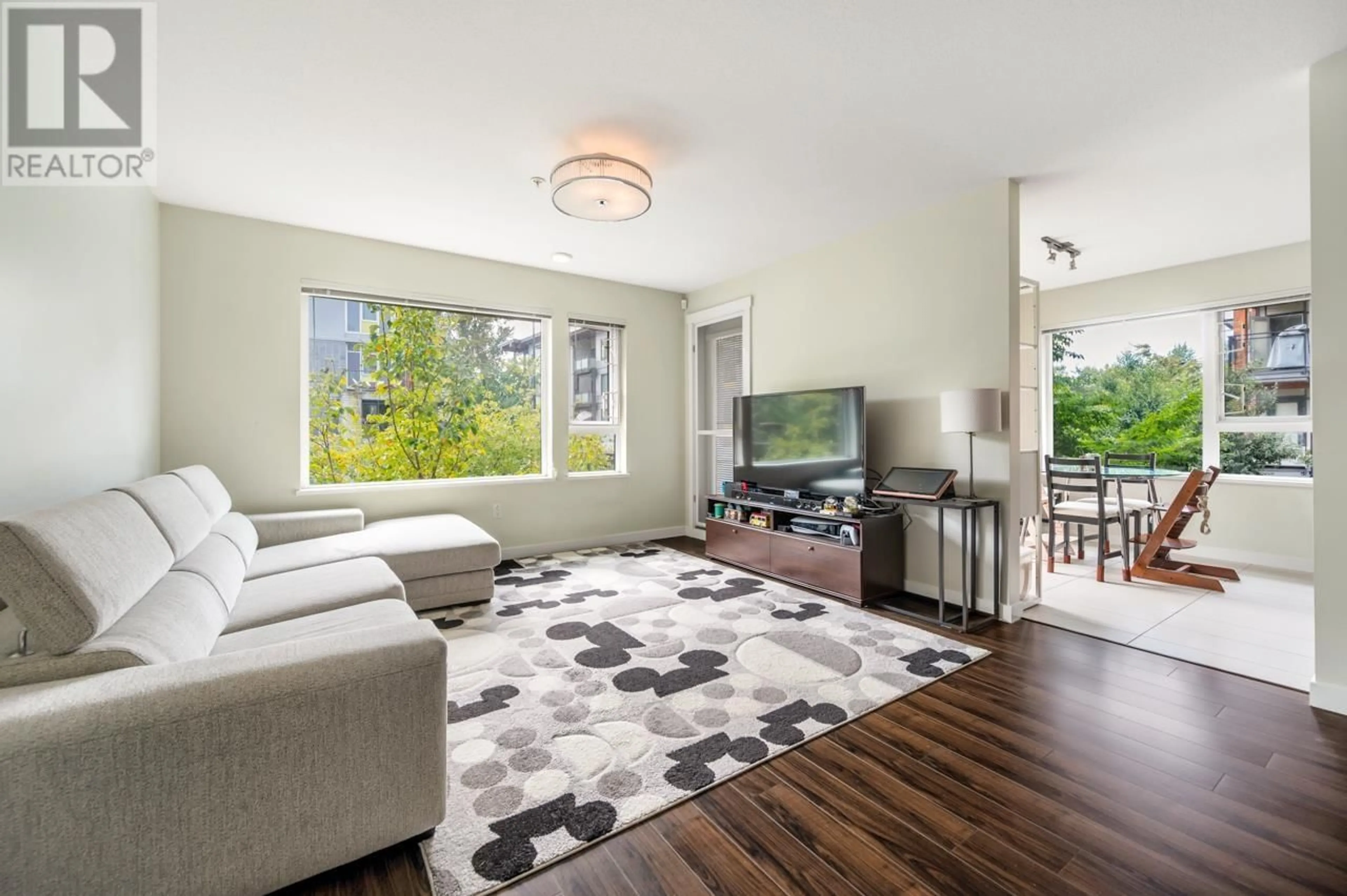 Living room, wood floors for 213 3163 RIVERWALK AVENUE, Vancouver British Columbia V5S0A8