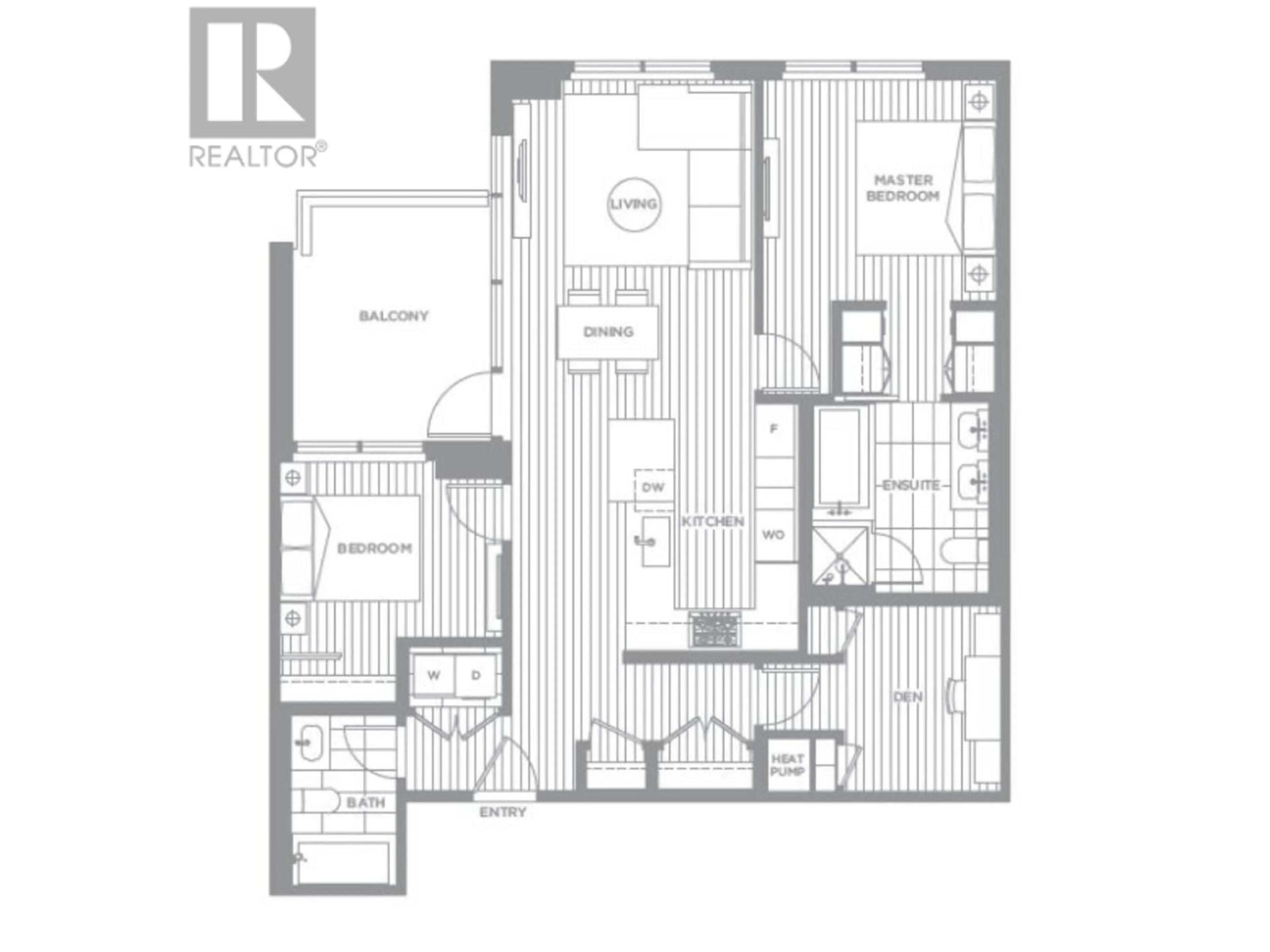 Floor plan for 608 6811 PEARSON WAY, Richmond British Columbia V7C0E7