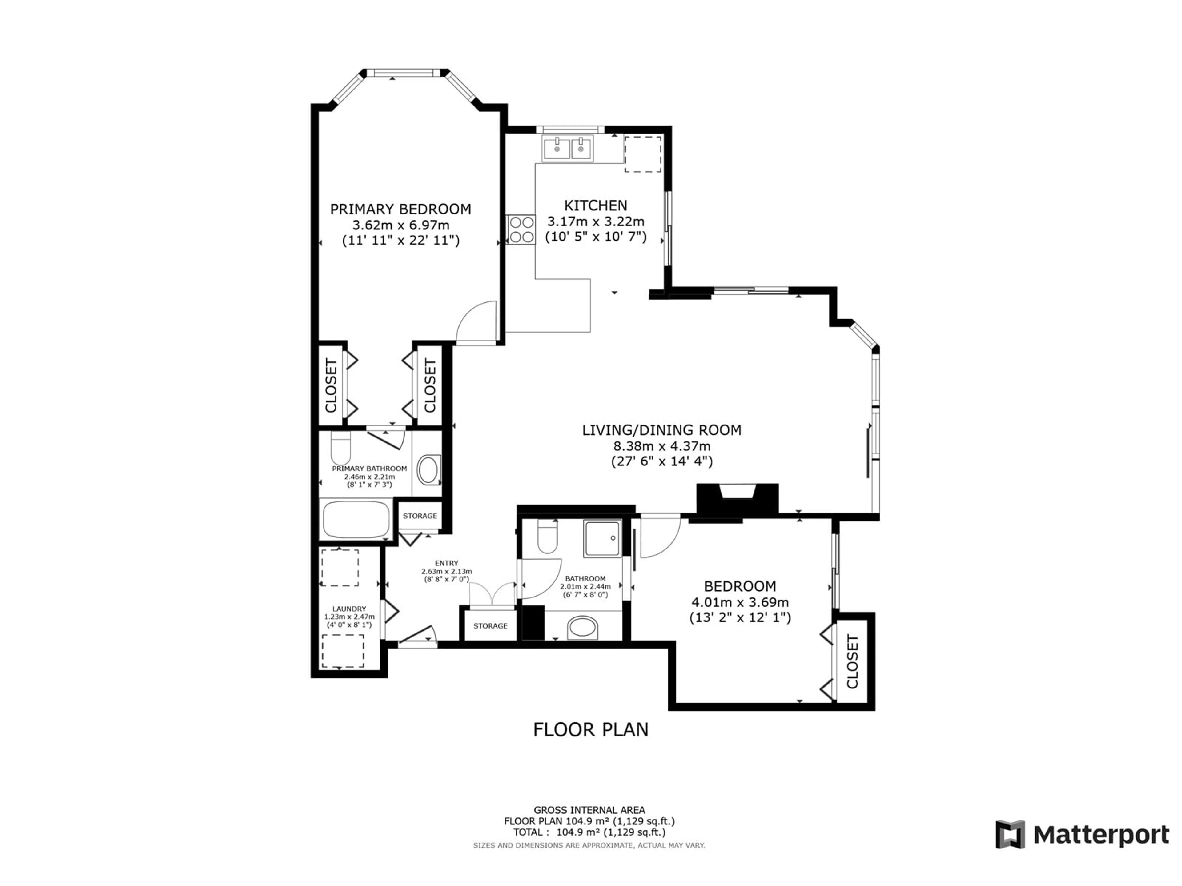 Floor plan for 406 1705 MARTIN DRIVE, Surrey British Columbia V4A9T5