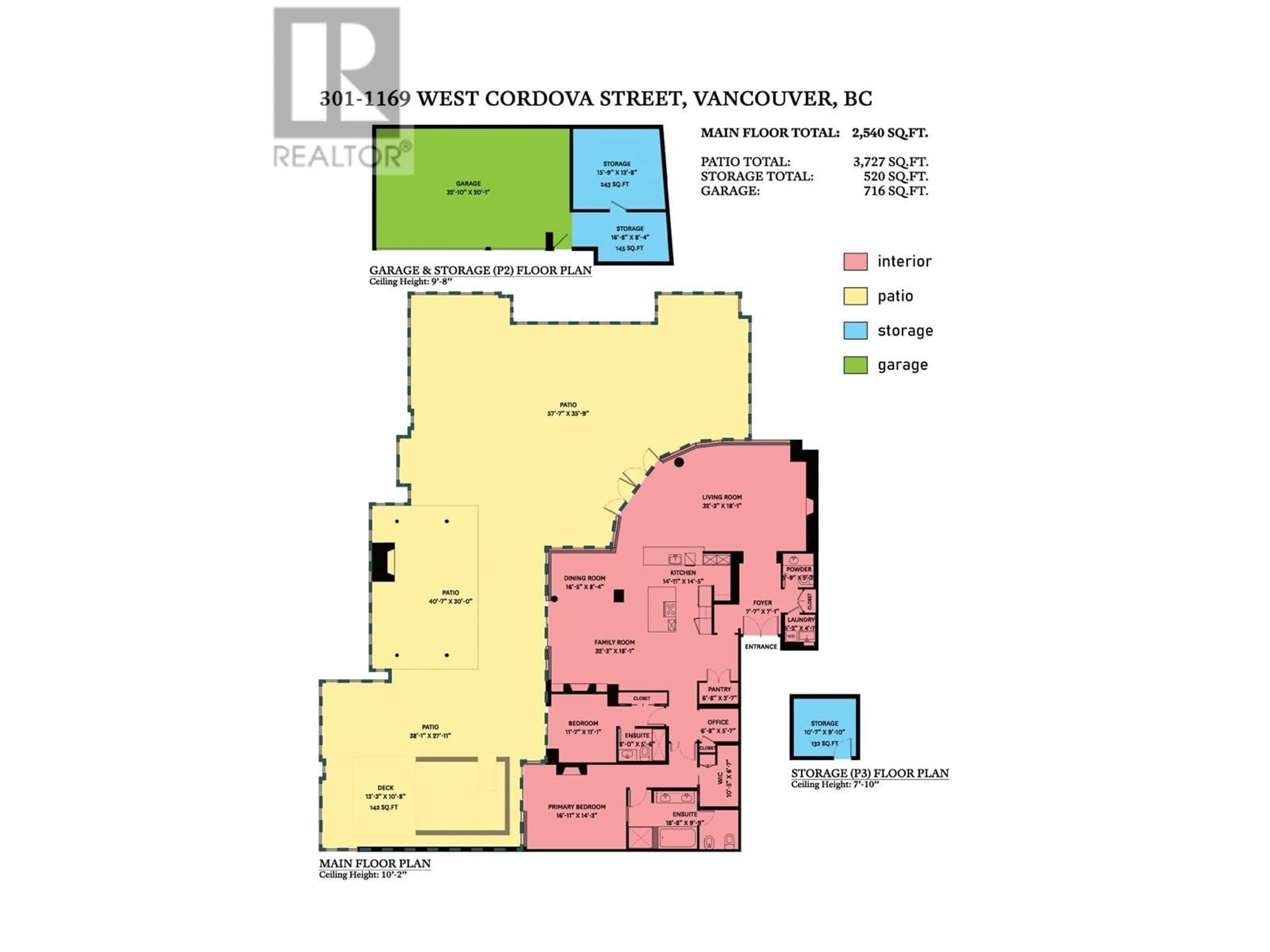 Floor plan for 301 1169 W CORDOVA STREET, Vancouver British Columbia V6C3T1