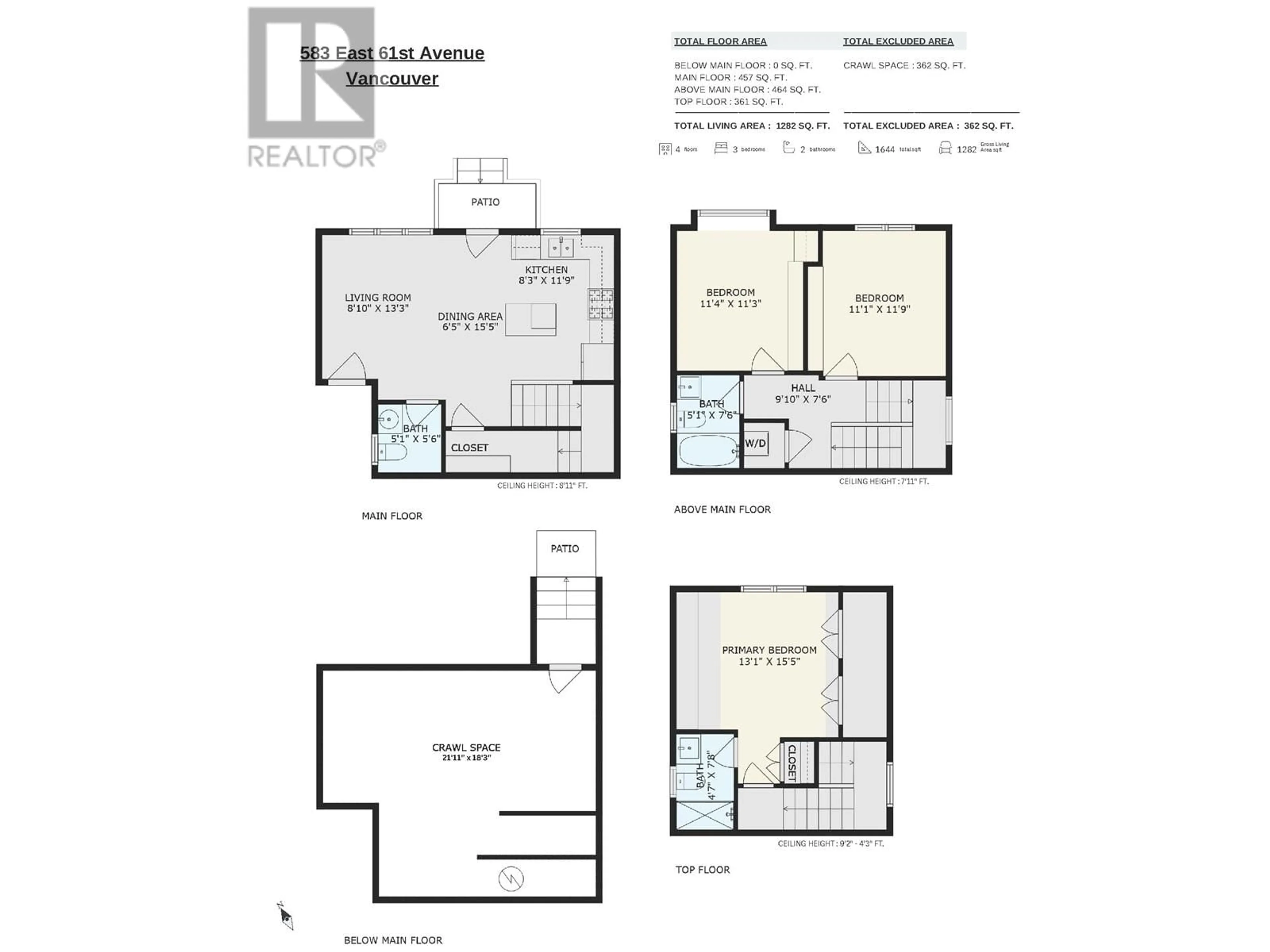 Floor plan for 583 E 61ST AVENUE, Vancouver British Columbia V5X2B8