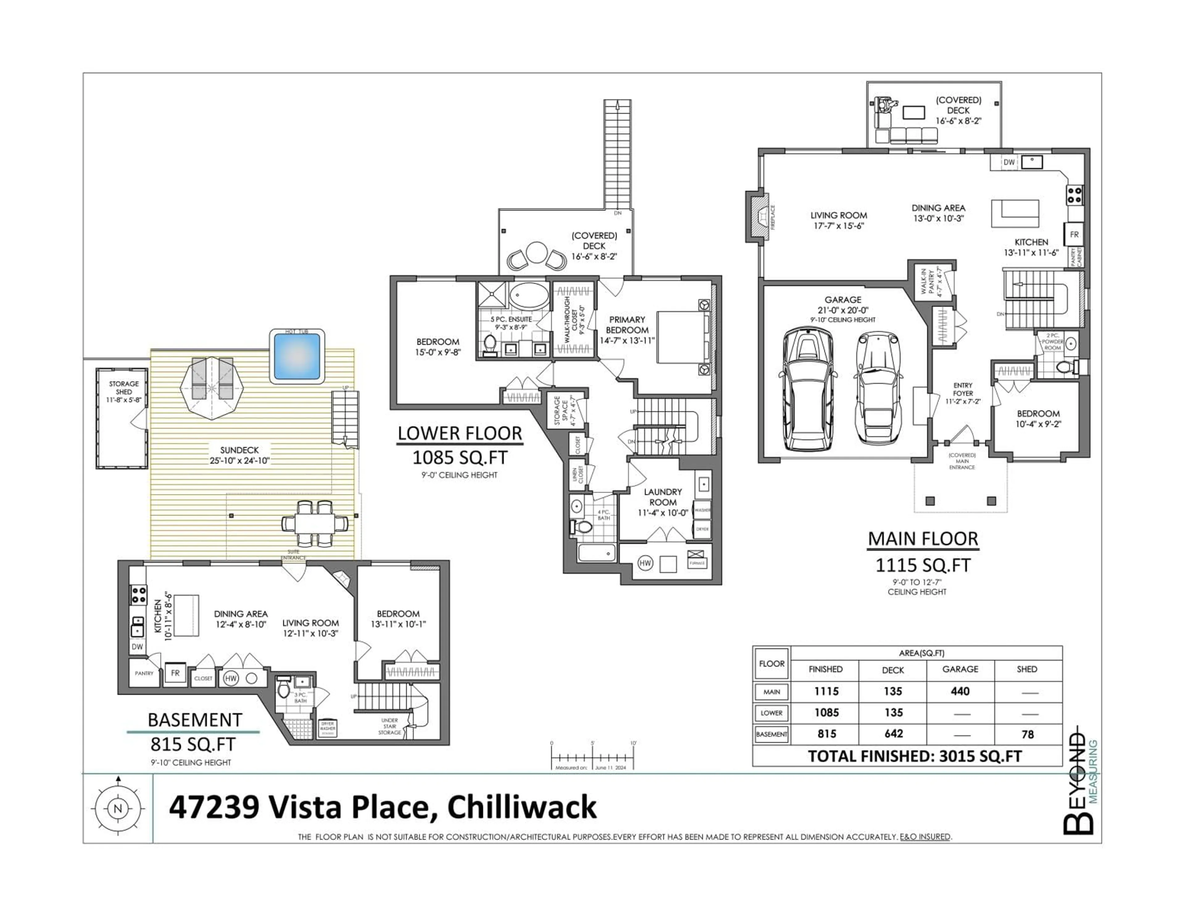 Floor plan for 47239 VISTA PLACE, Chilliwack British Columbia V2R0R9