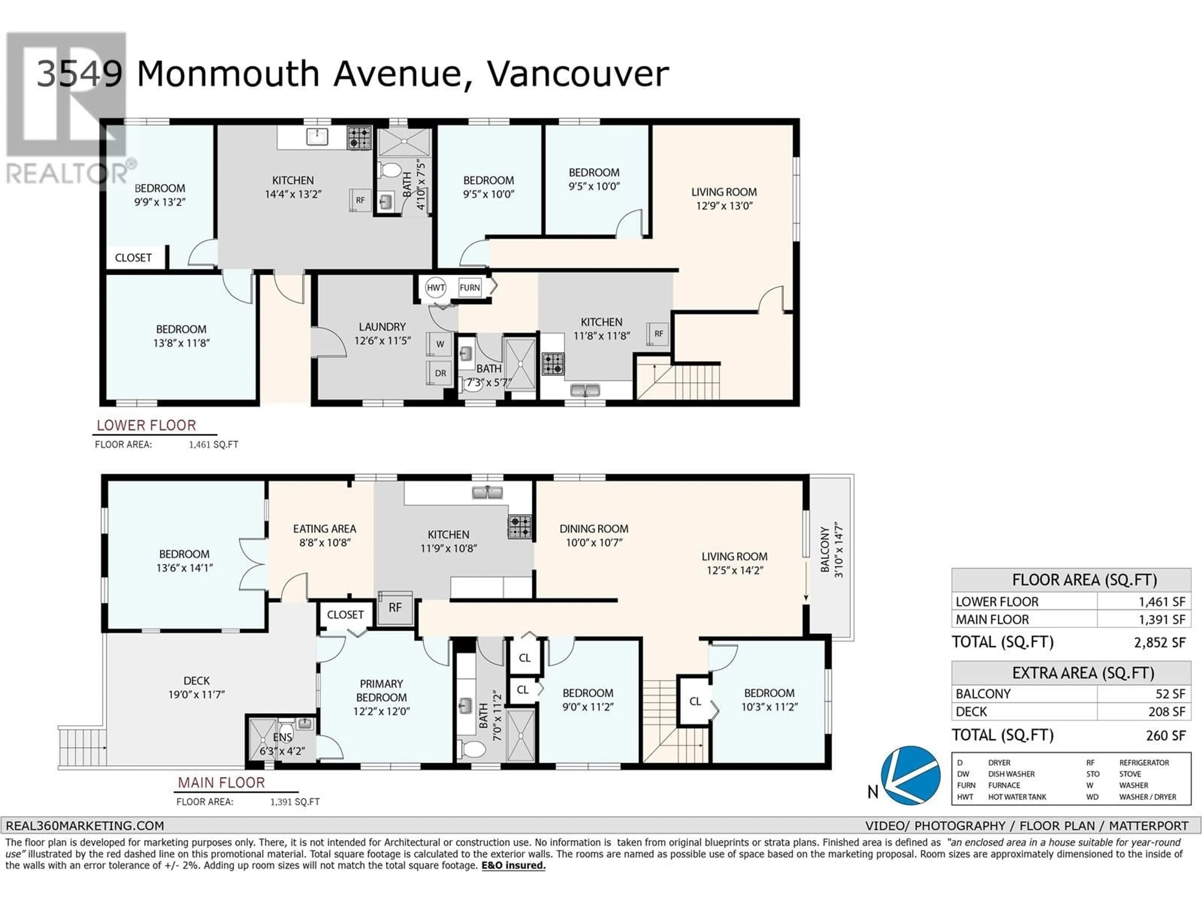 Floor plan for 3549 MONMOUTH AVENUE, Vancouver British Columbia V5R5S1