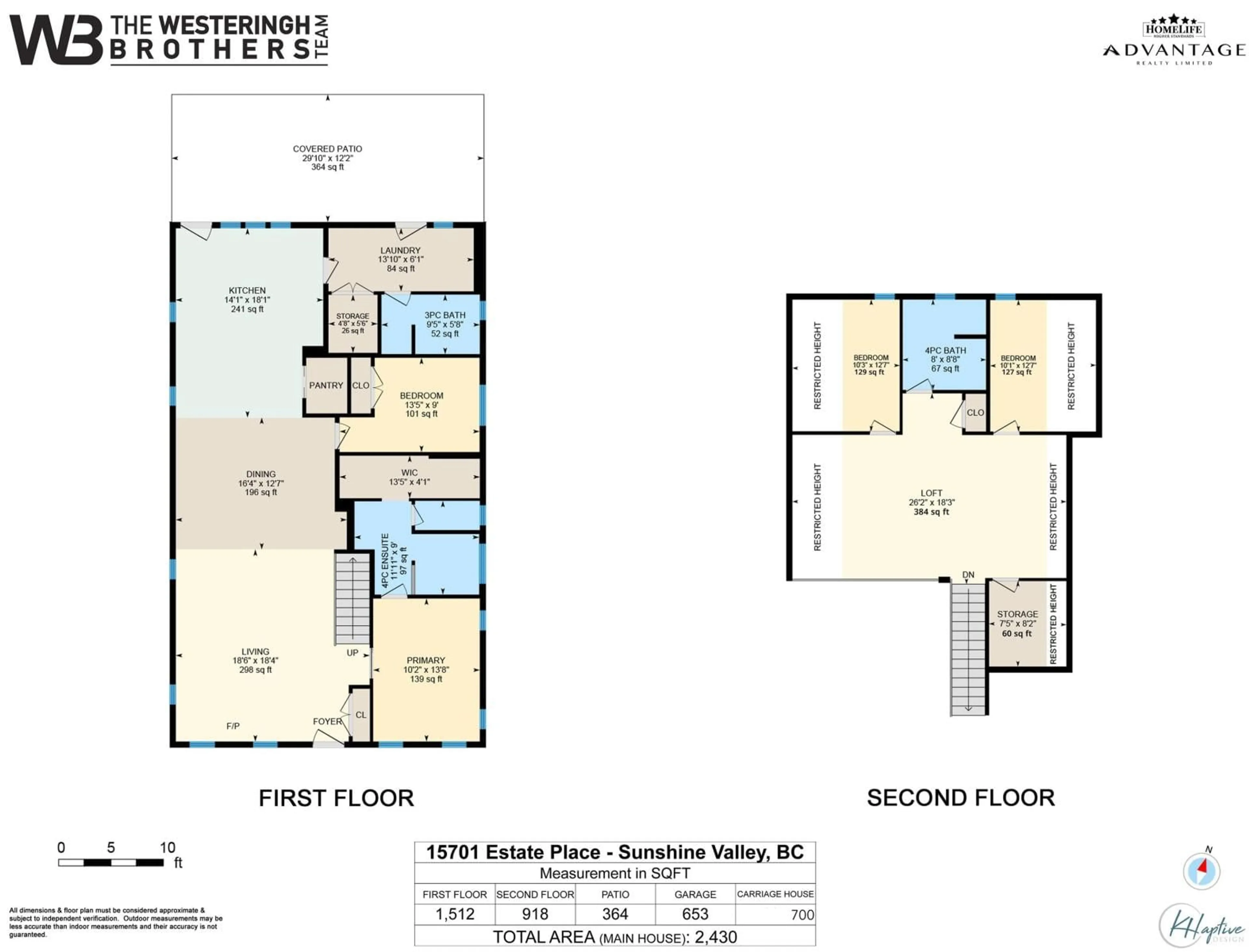 Floor plan for 15701 ESTATE PLACE, Sunshine Valley British Columbia V0X1L5