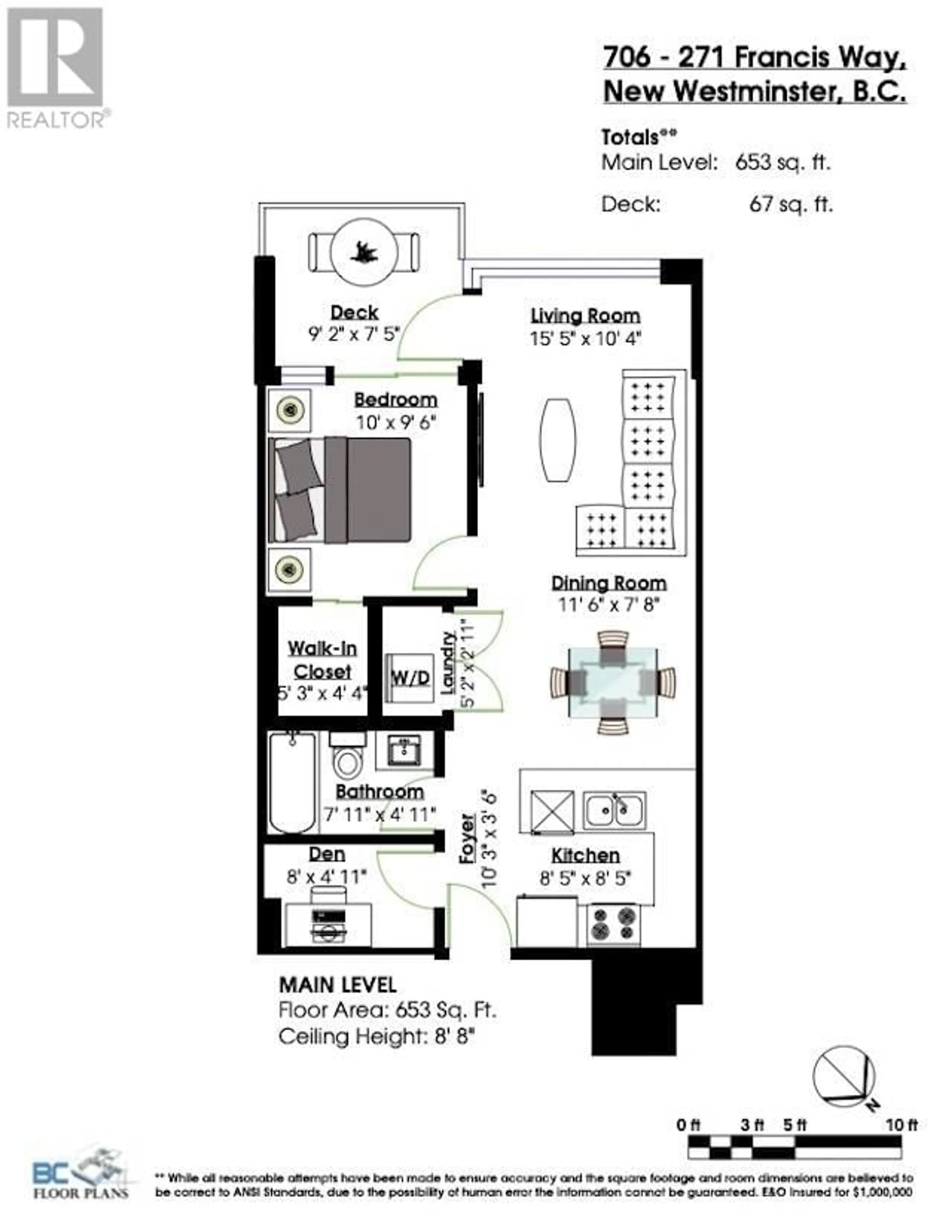 Floor plan for 706 271 FRANCIS WAY, New Westminster British Columbia V3L0H2