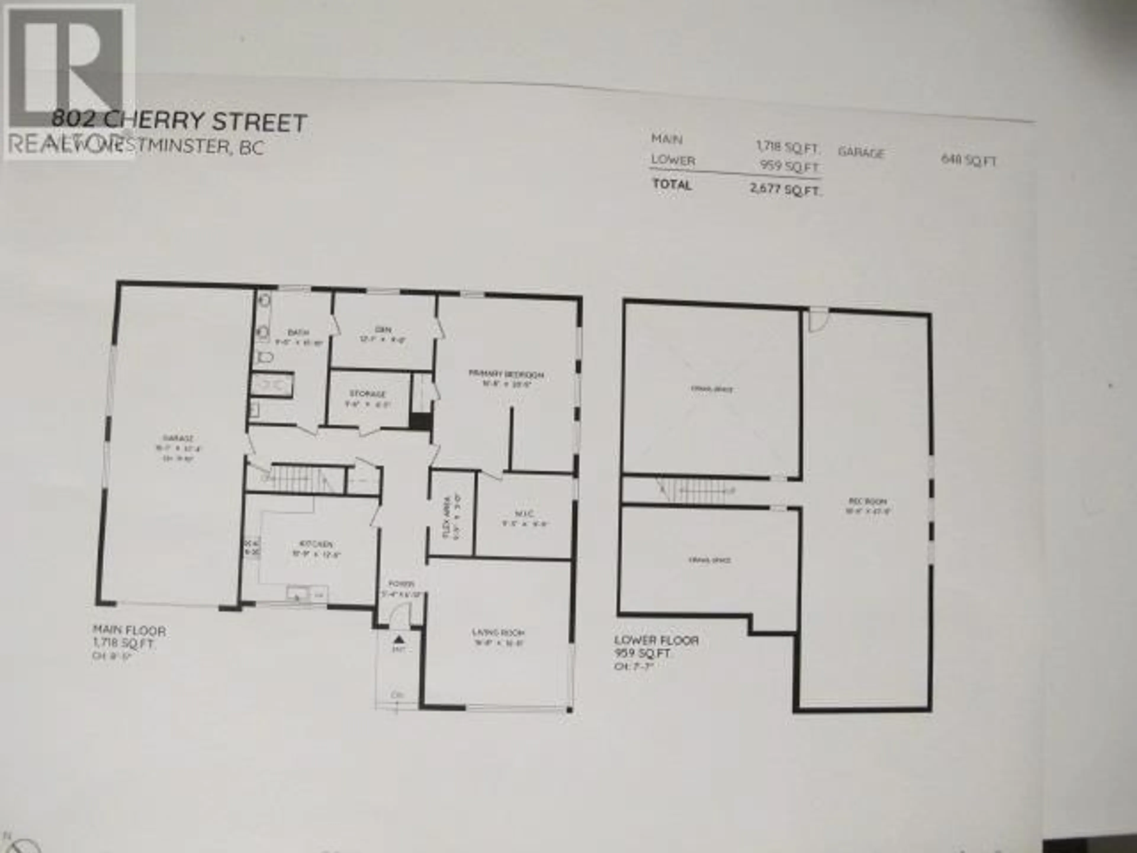 Floor plan for 802 CHERRY STREET, New Westminster British Columbia V3L4M7