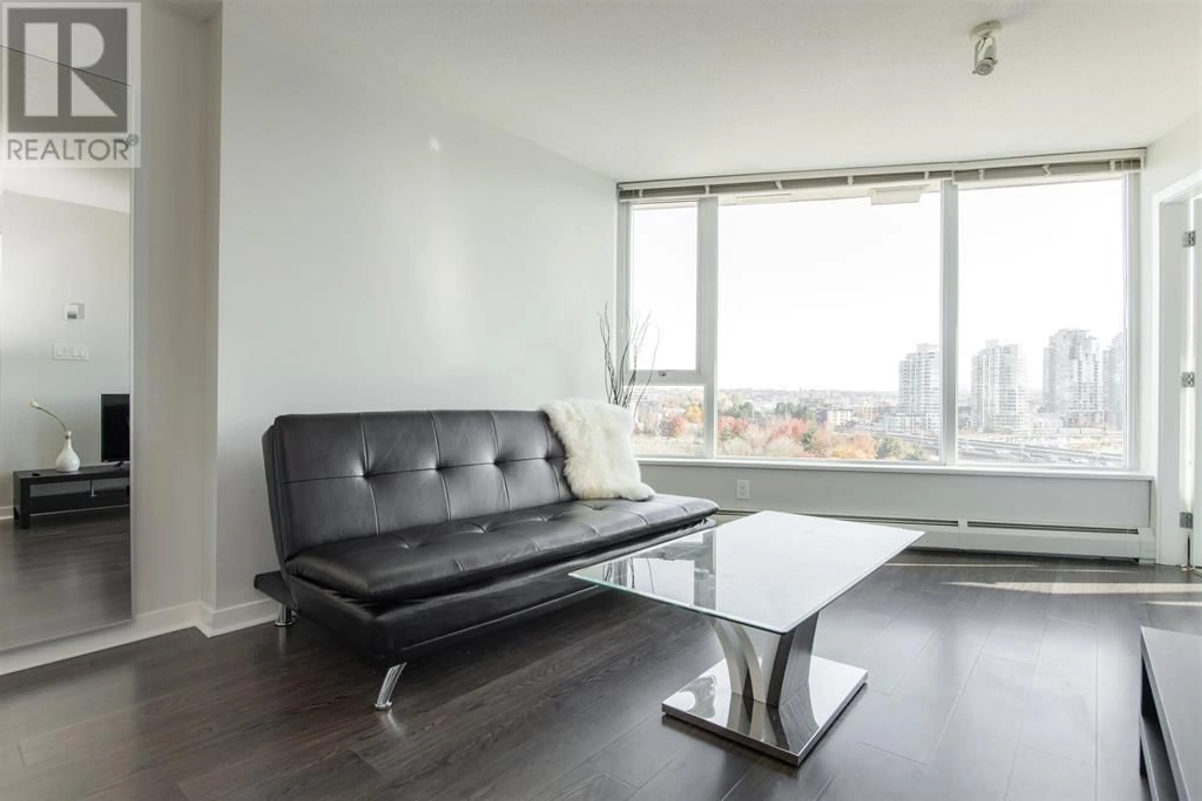 Living room, wood floors for 1110 688 ABBOTT STREET, Vancouver British Columbia V6B0B9