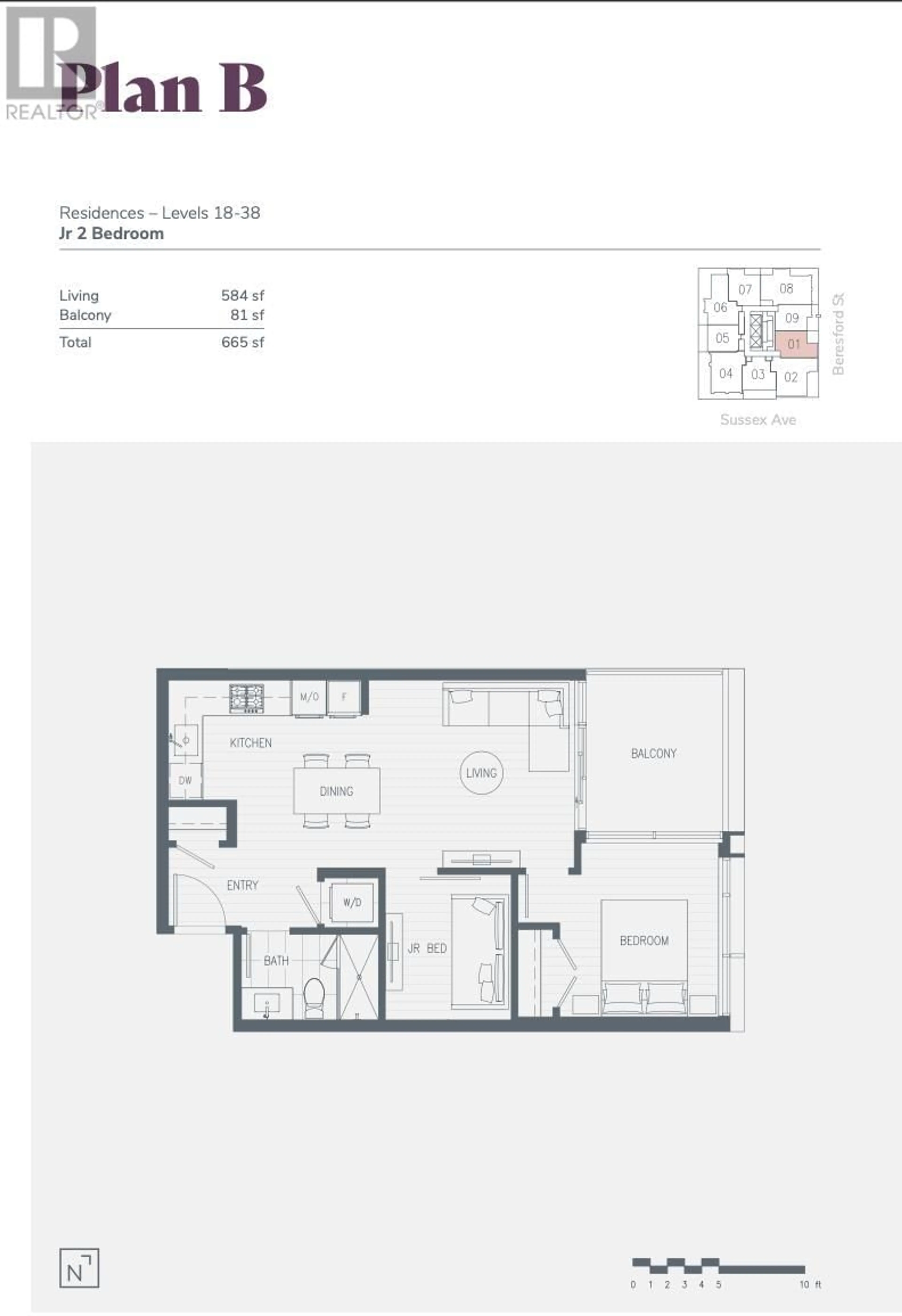 Floor plan for 2801 6511 SUSSEX AVENUE, Burnaby British Columbia V5H0K5