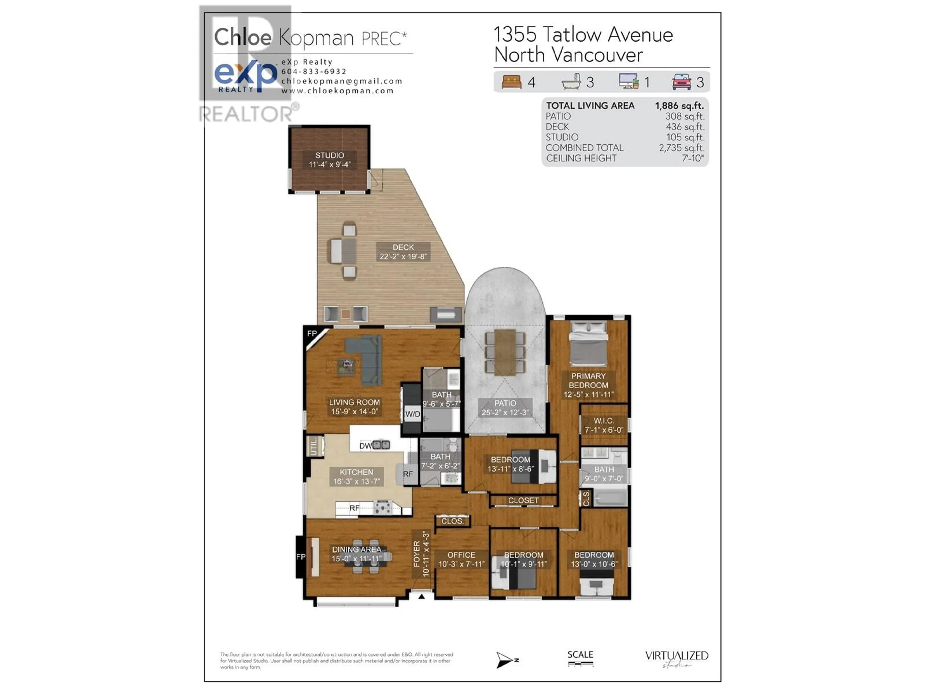 Floor plan for 1355 TATLOW AVENUE, North Vancouver British Columbia V7P2Z5