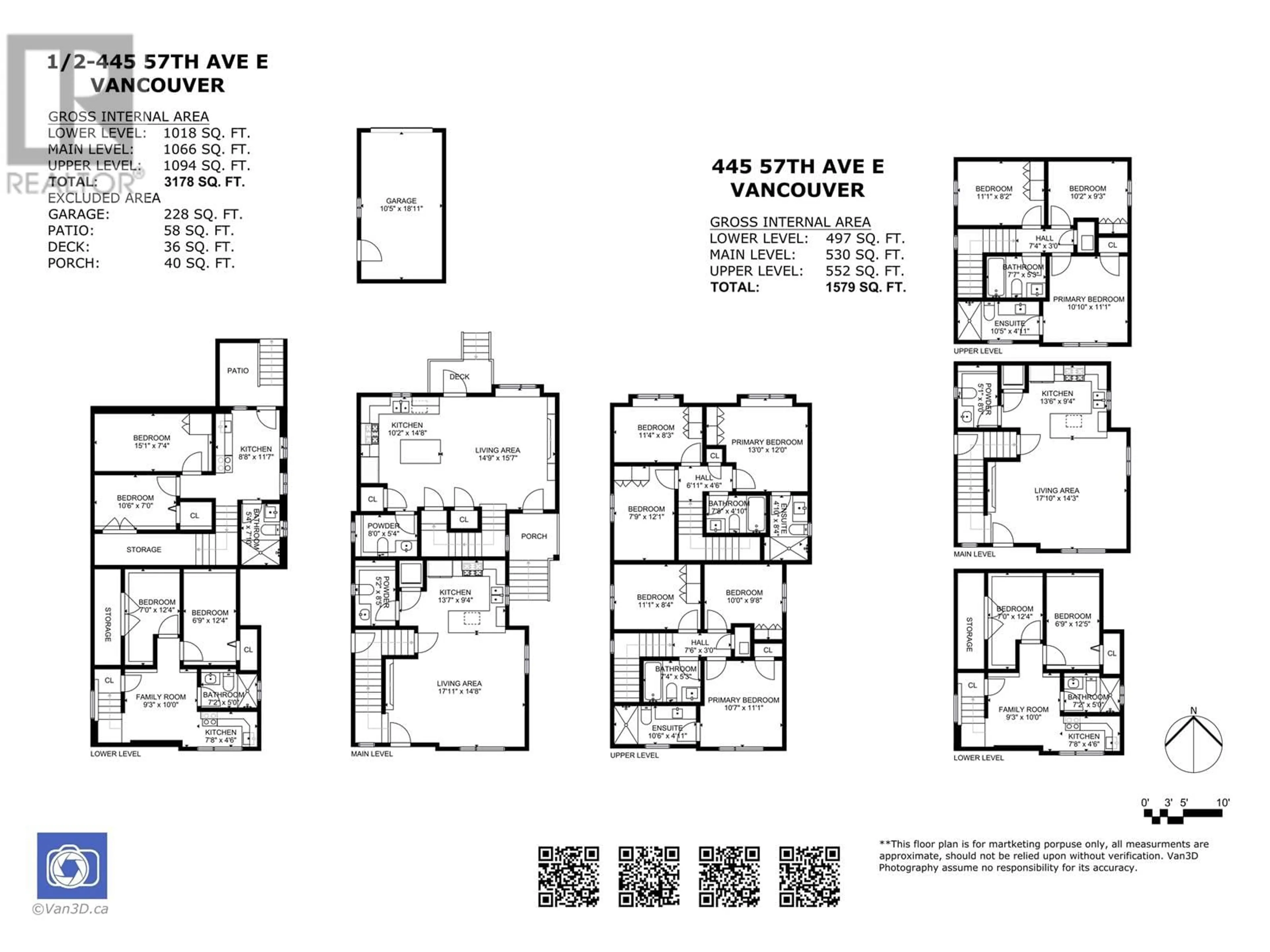 Floor plan for 2 445 E 57TH AVENUE, Vancouver British Columbia V5X1S8