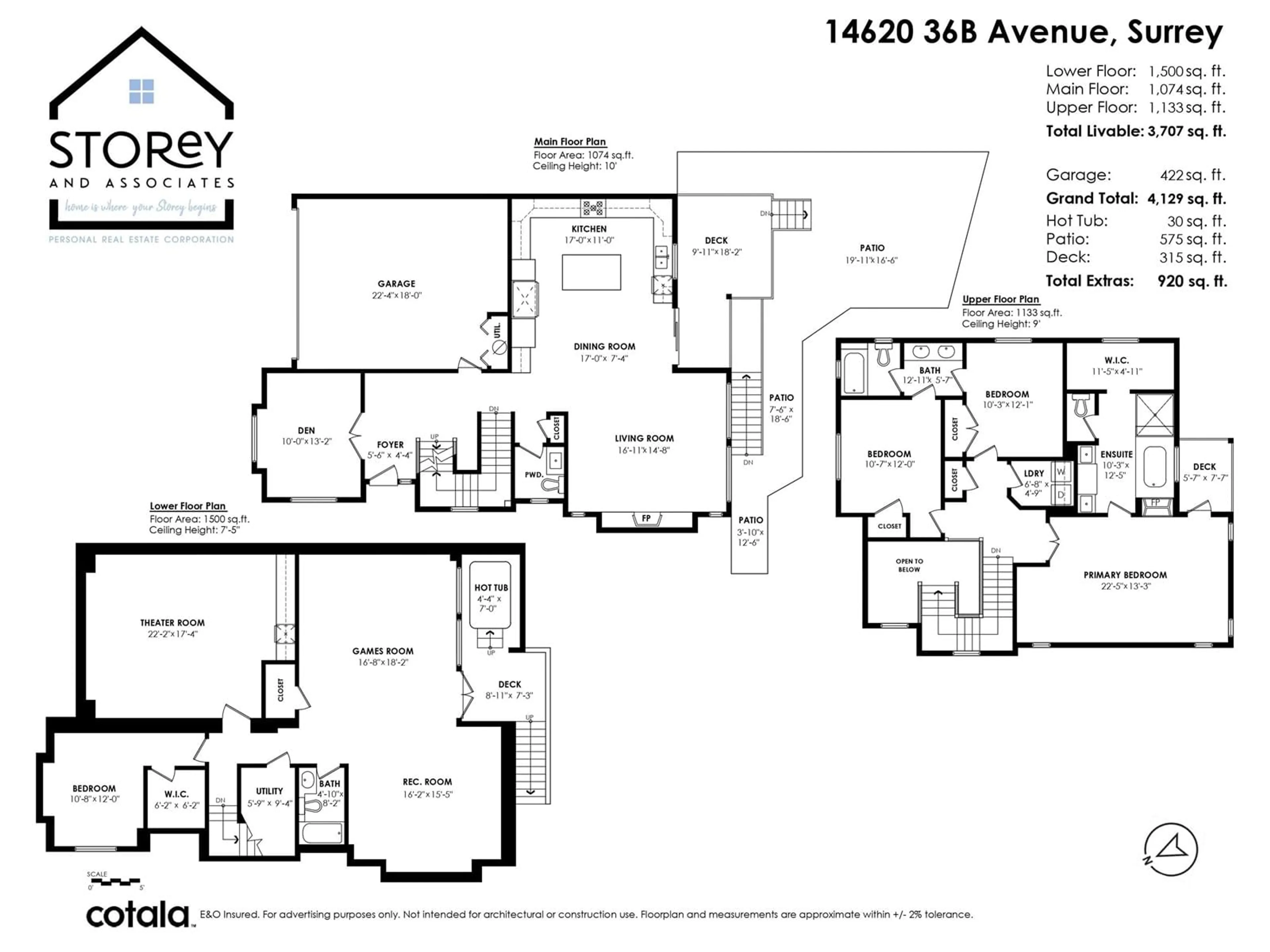 Floor plan for 14620 36B AVENUE, Surrey British Columbia V4P0E3