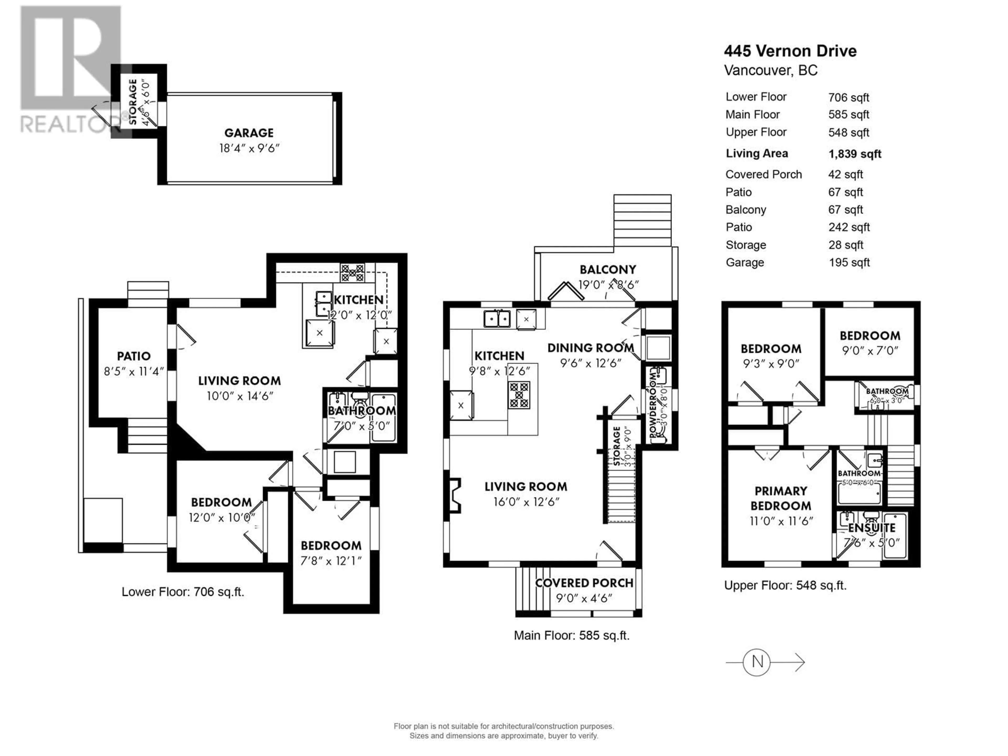 Floor plan for 445 VERNON DRIVE, Vancouver British Columbia V6A3N4