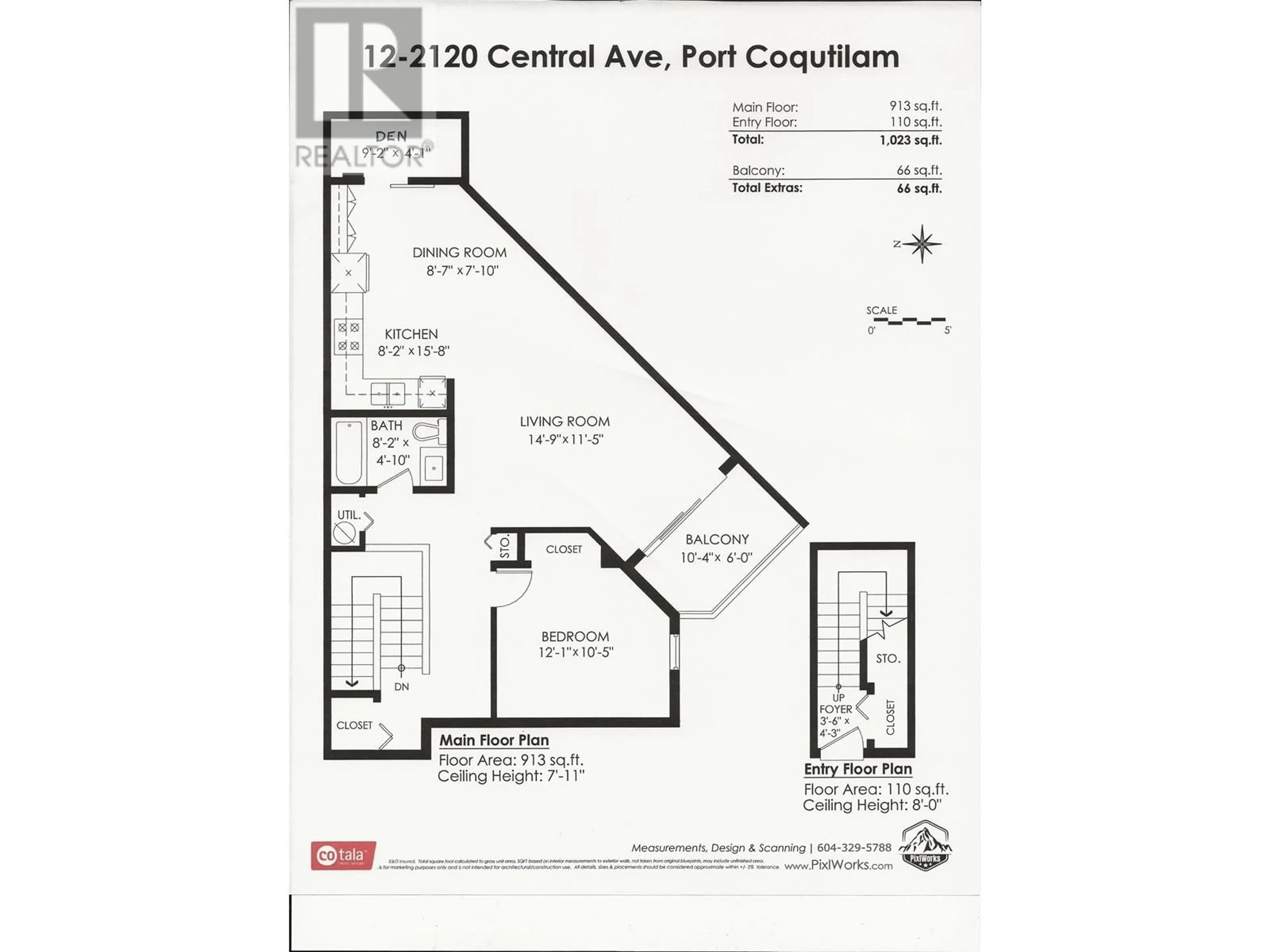 Floor plan for 12 2120 CENTRAL AVENUE, Port Coquitlam British Columbia V3C1V5