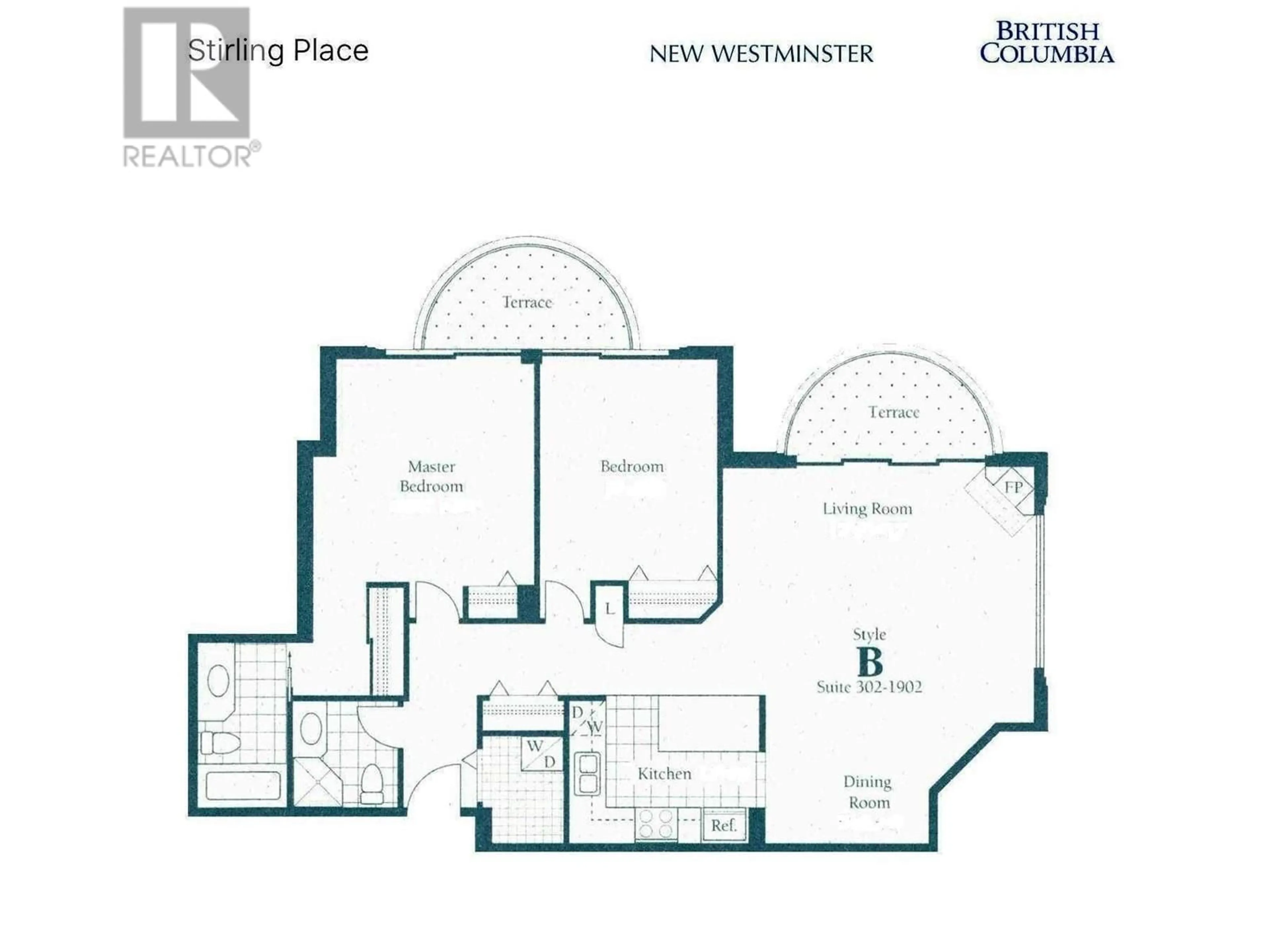 Floor plan for 702 719 PRINCESS STREET, New Westminster British Columbia V3M6T9