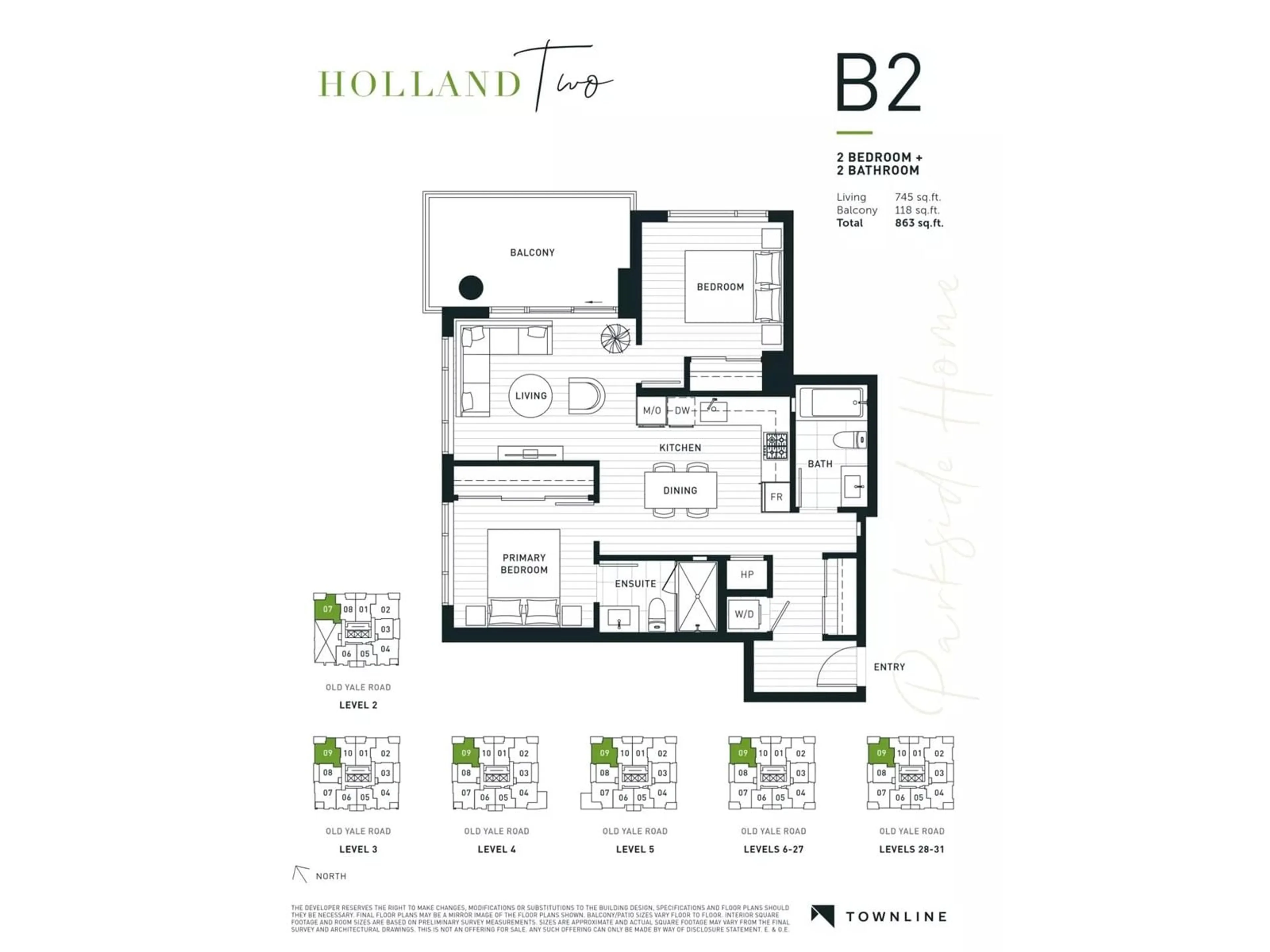 Floor plan for 609 13387 OLD YALE ROAD, Surrey British Columbia V3T5A2