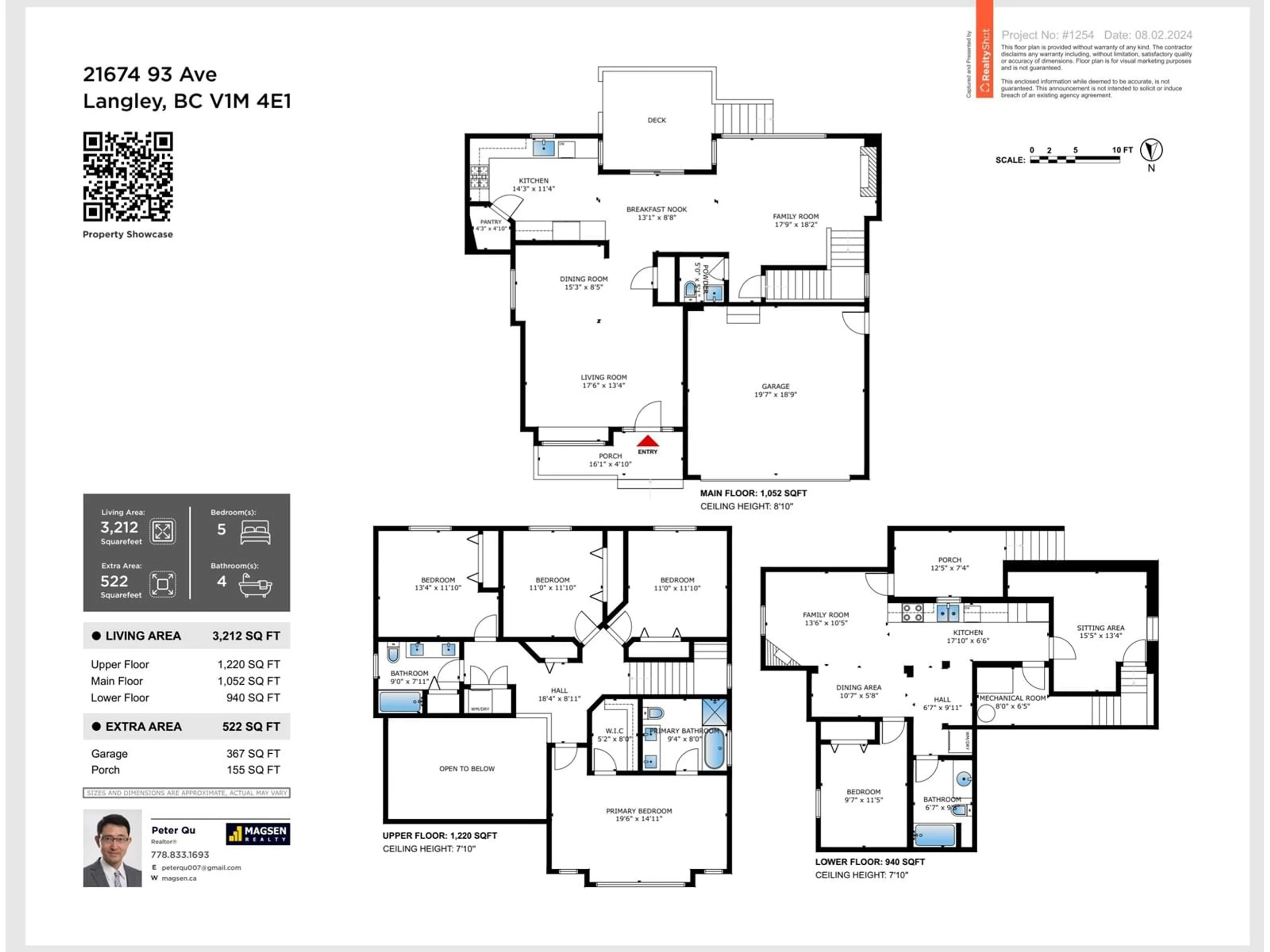 Floor plan for 21674 93 AVENUE, Langley British Columbia V1M4E1