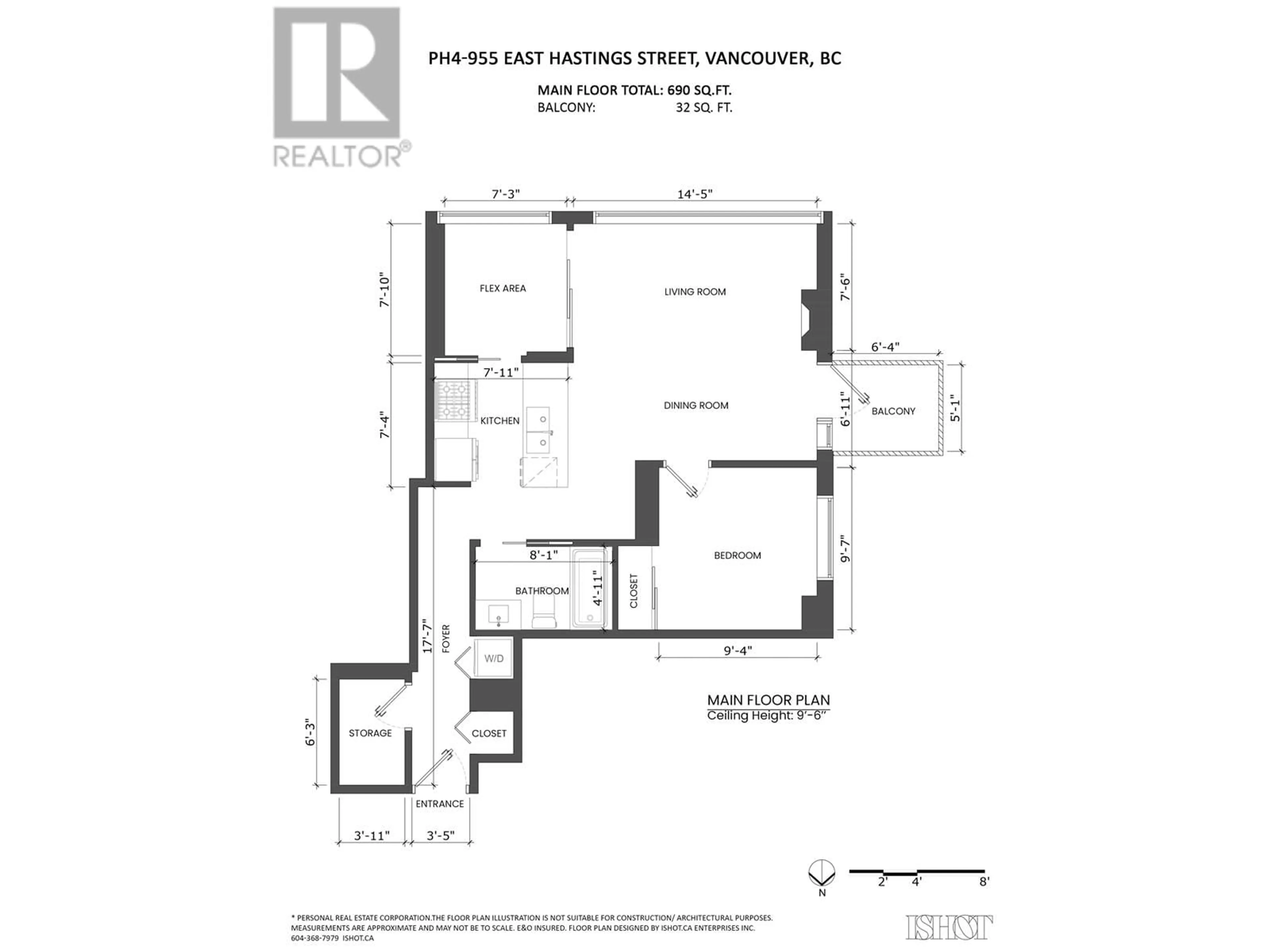 Floor plan for PH4 955 E HASTINGS STREET, Vancouver British Columbia V6A0G8