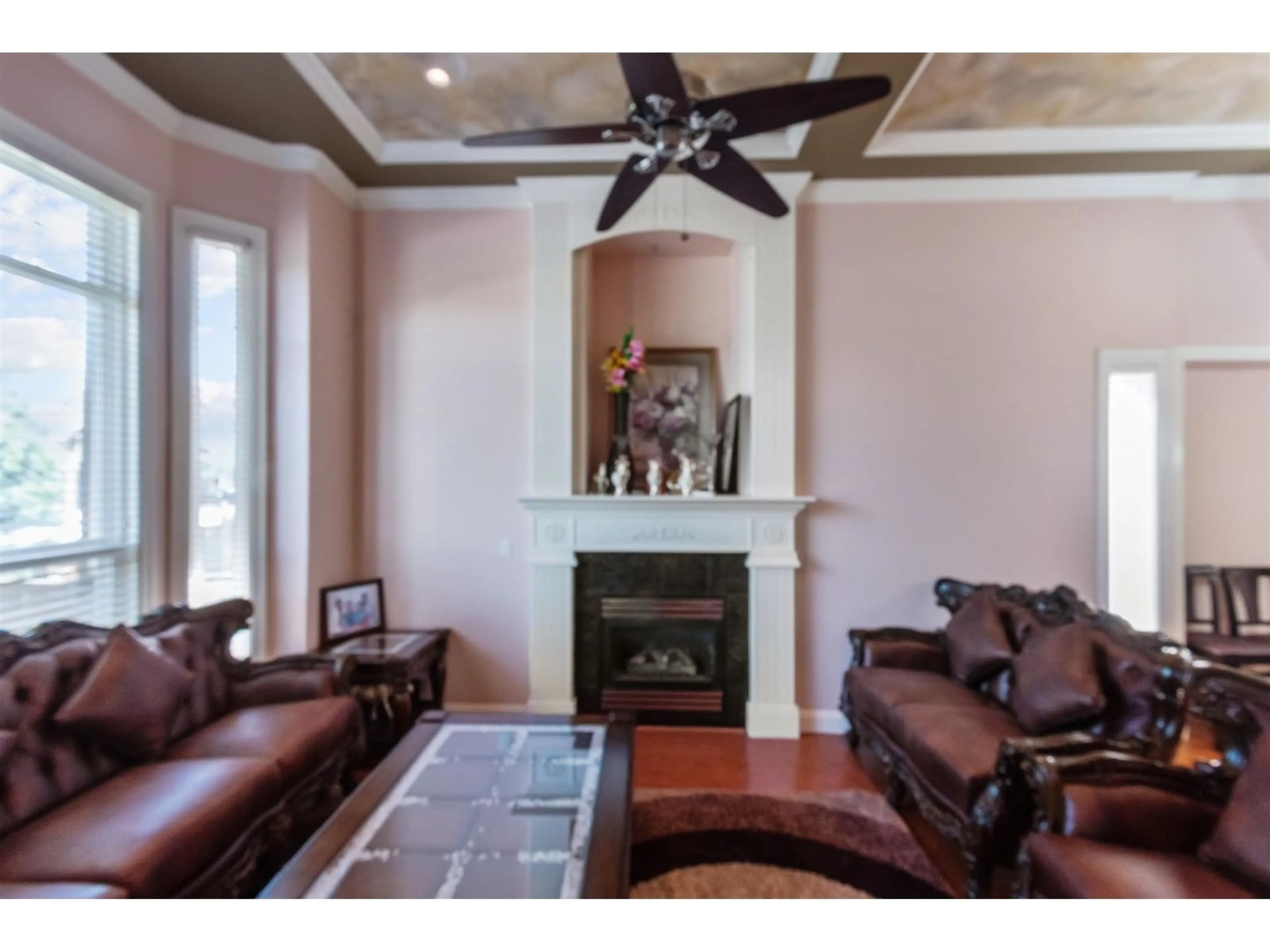 Living room, wood floors for 7521 149 STREET, Surrey British Columbia V3S0V1