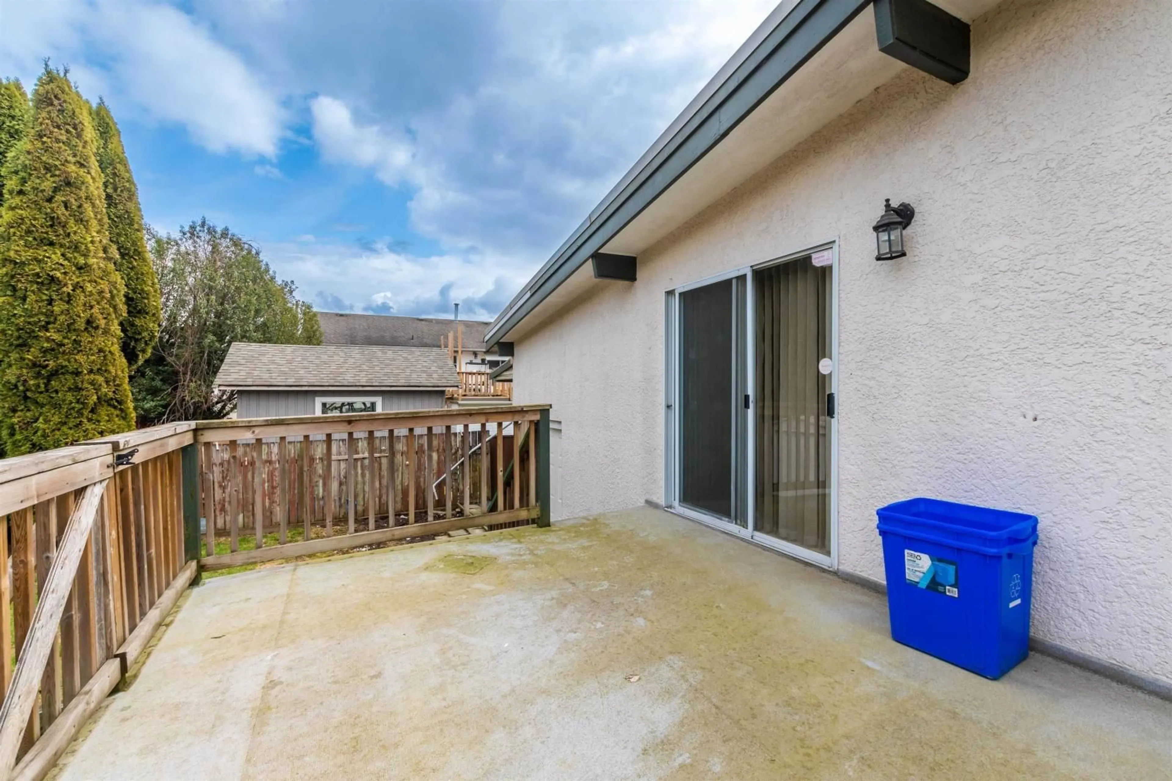 Patio, the fenced backyard for 10165 HYMAR DRIVE, Chilliwack British Columbia V2P5T5