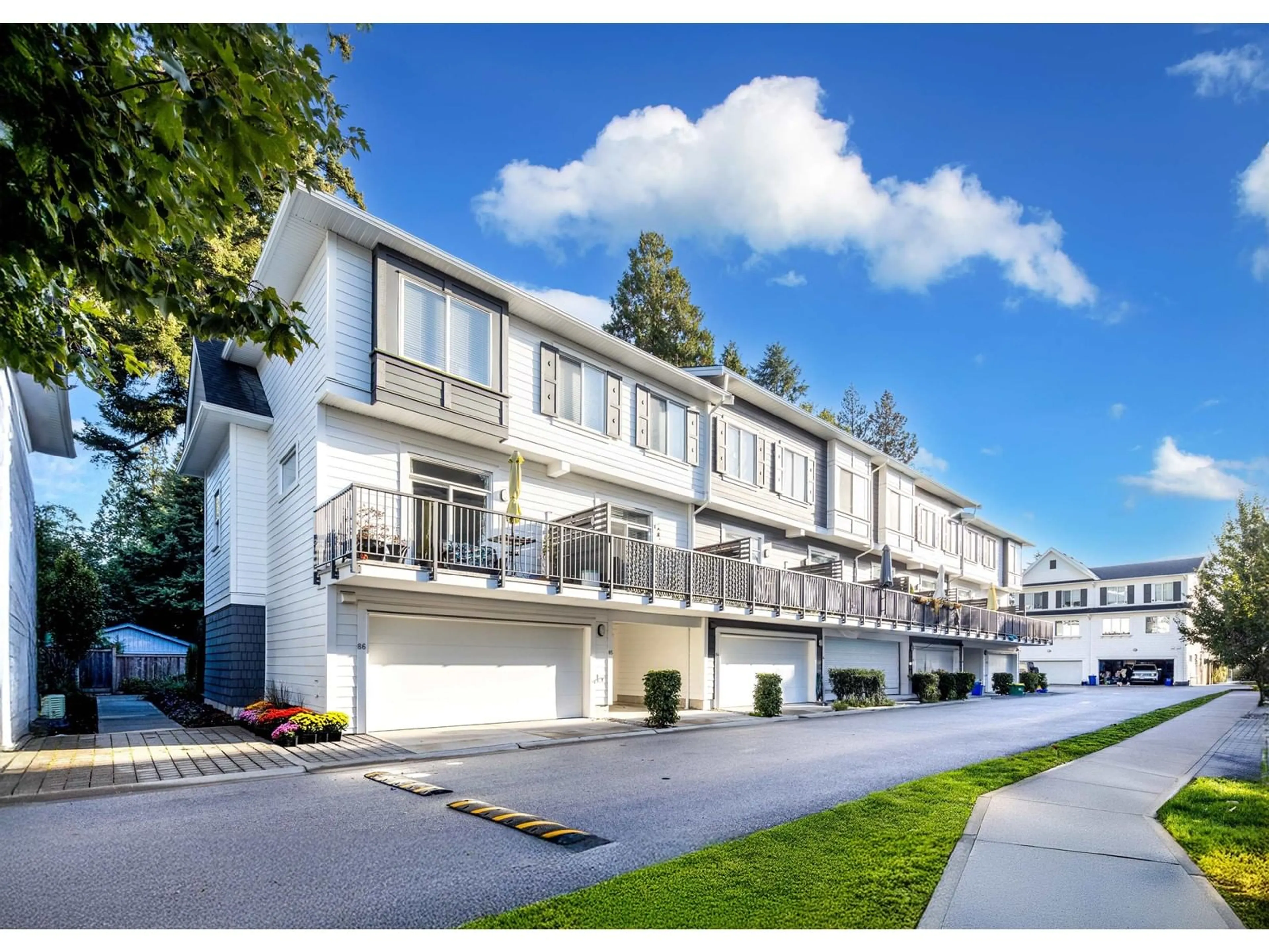 A pic from exterior of the house or condo, the street view for 85 158 171 STREET, Surrey British Columbia V3Z0X1