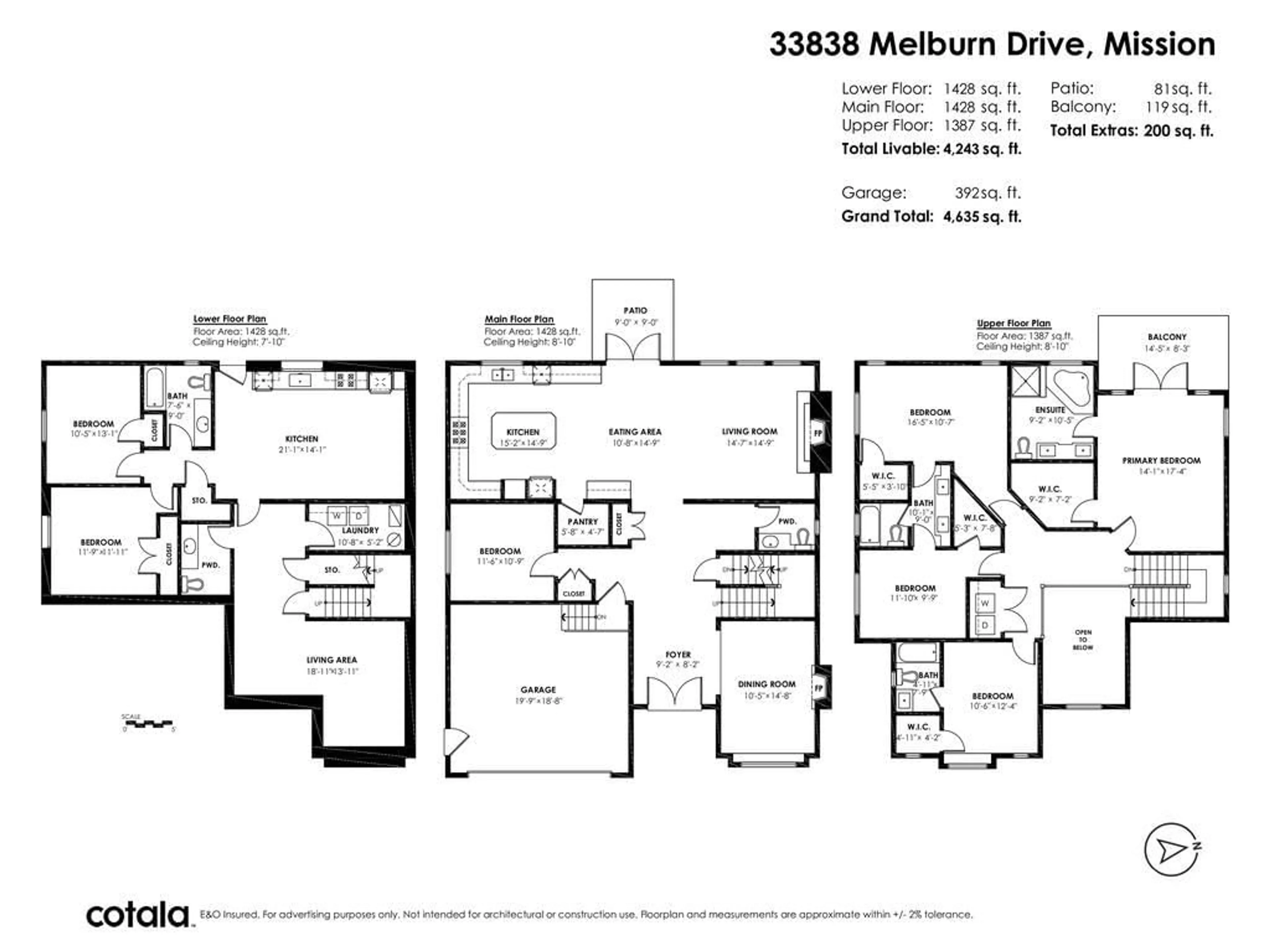 Floor plan for 33838 MELBURN DRIVE, Mission British Columbia V2V7S2