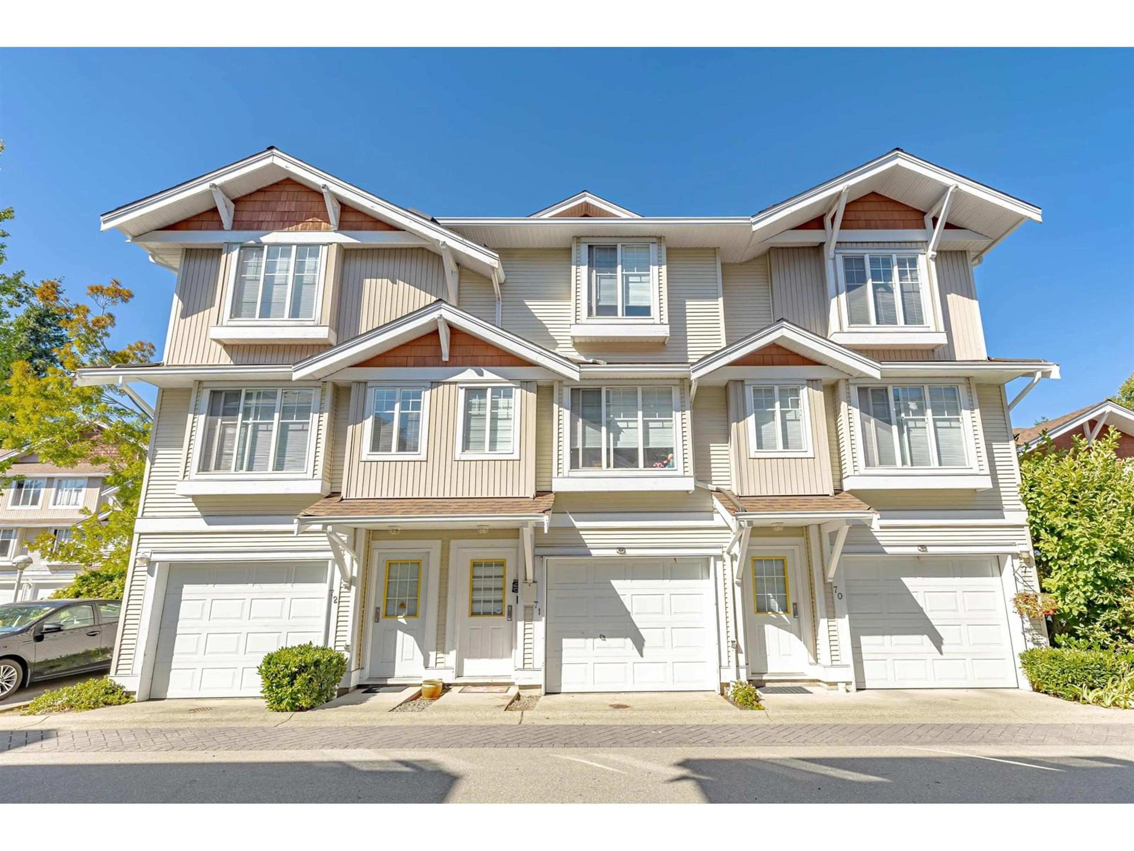 A pic from exterior of the house or condo, the street view for 71 12110 75A AVENUE, Surrey British Columbia V3W1M1