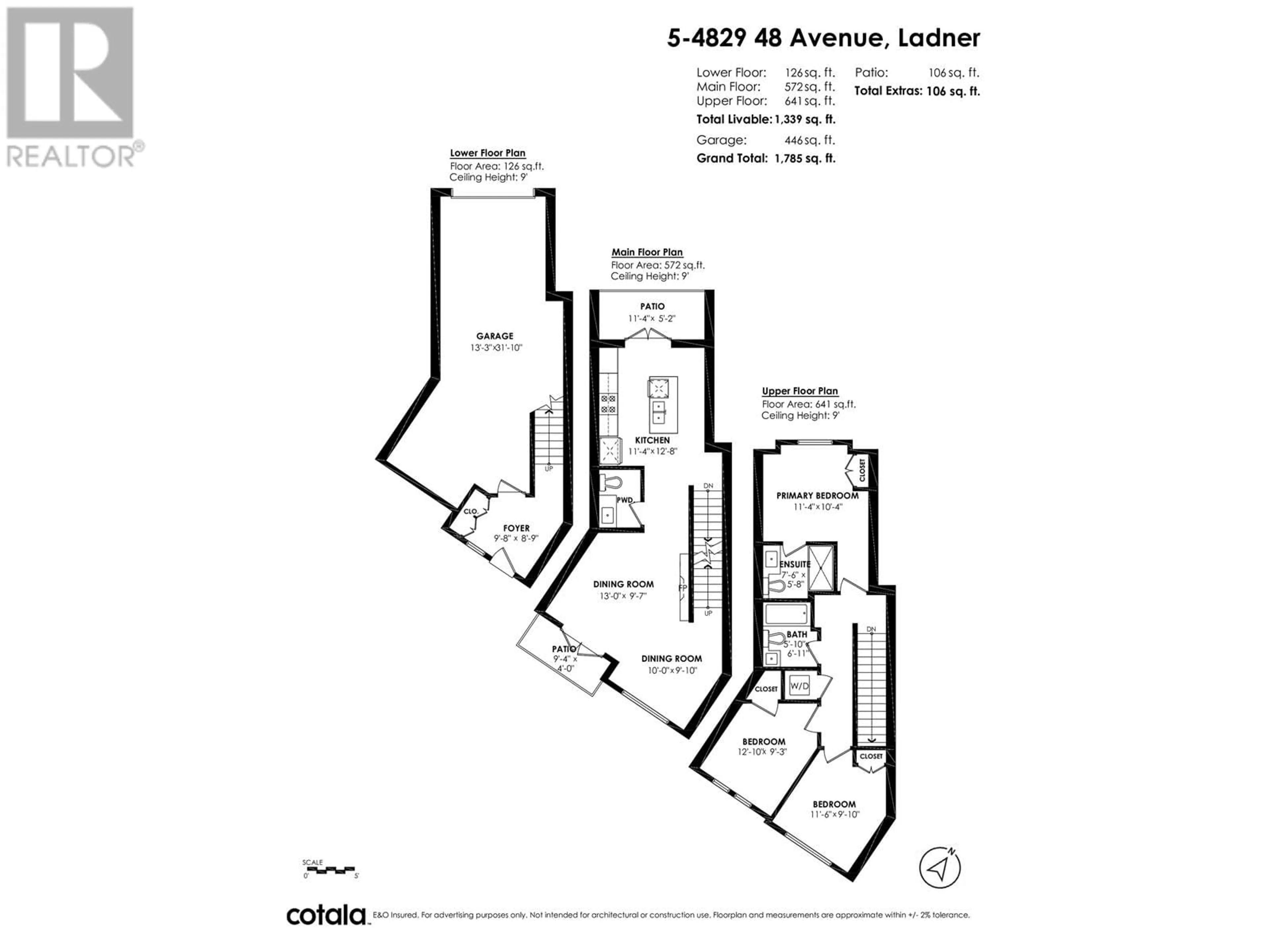 Floor plan for 5 4829 48 AVENUE, Ladner British Columbia V4K1V2