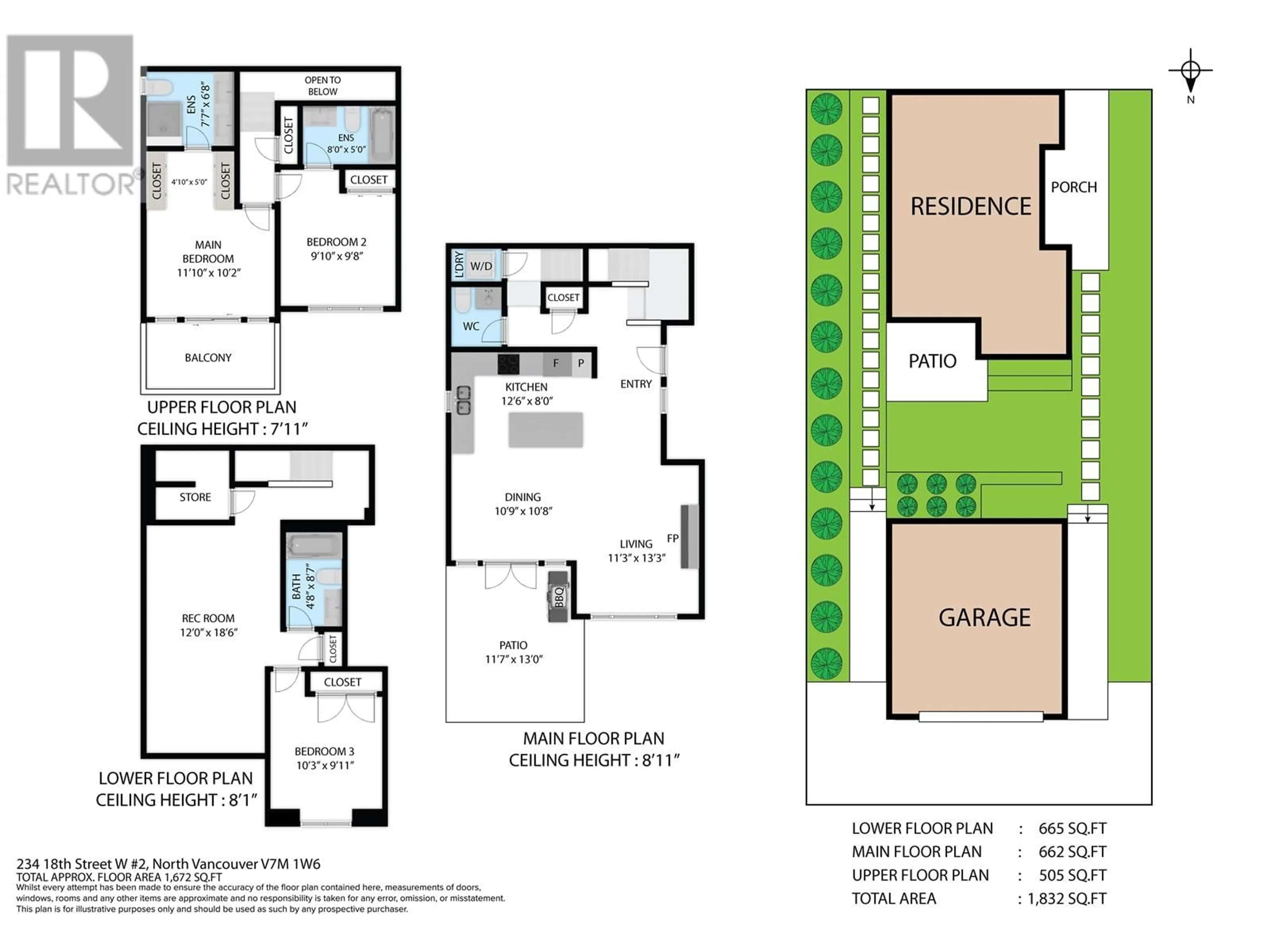 Floor plan for 2 234 W 18TH STREET, North Vancouver British Columbia V7M1W6