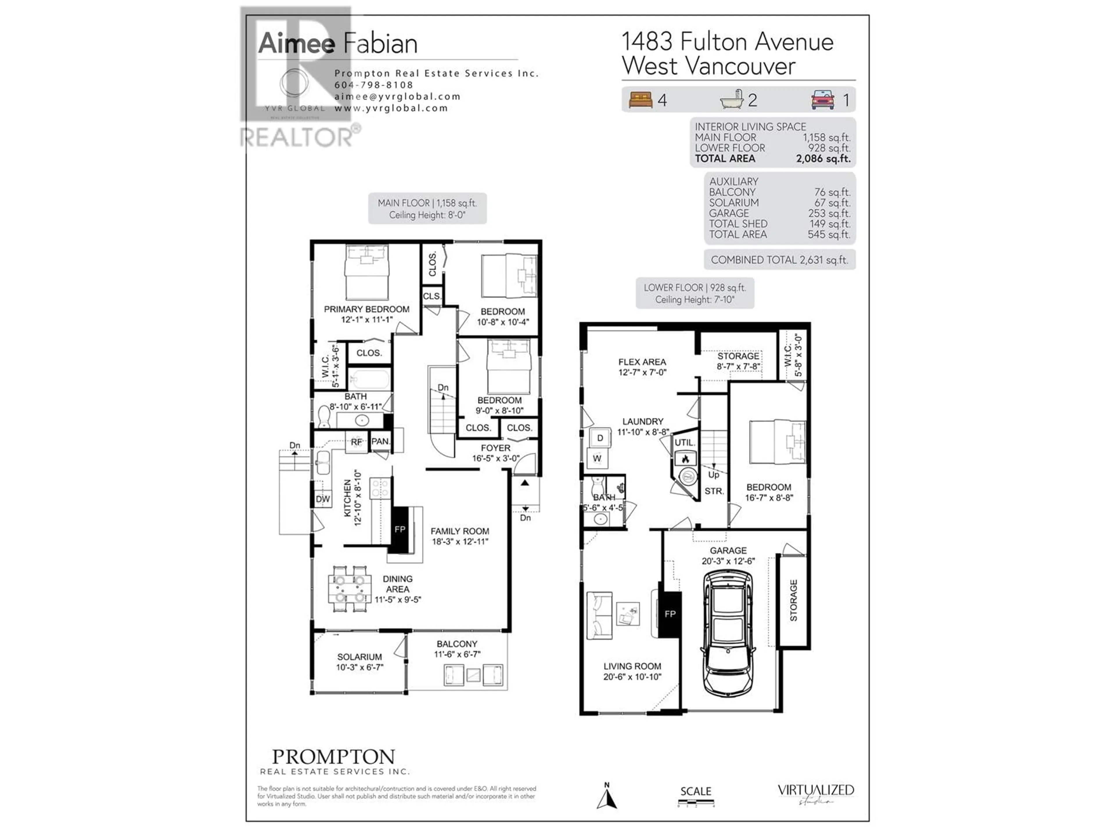 Floor plan for 1483 FULTON AVENUE, West Vancouver British Columbia V7T1P2