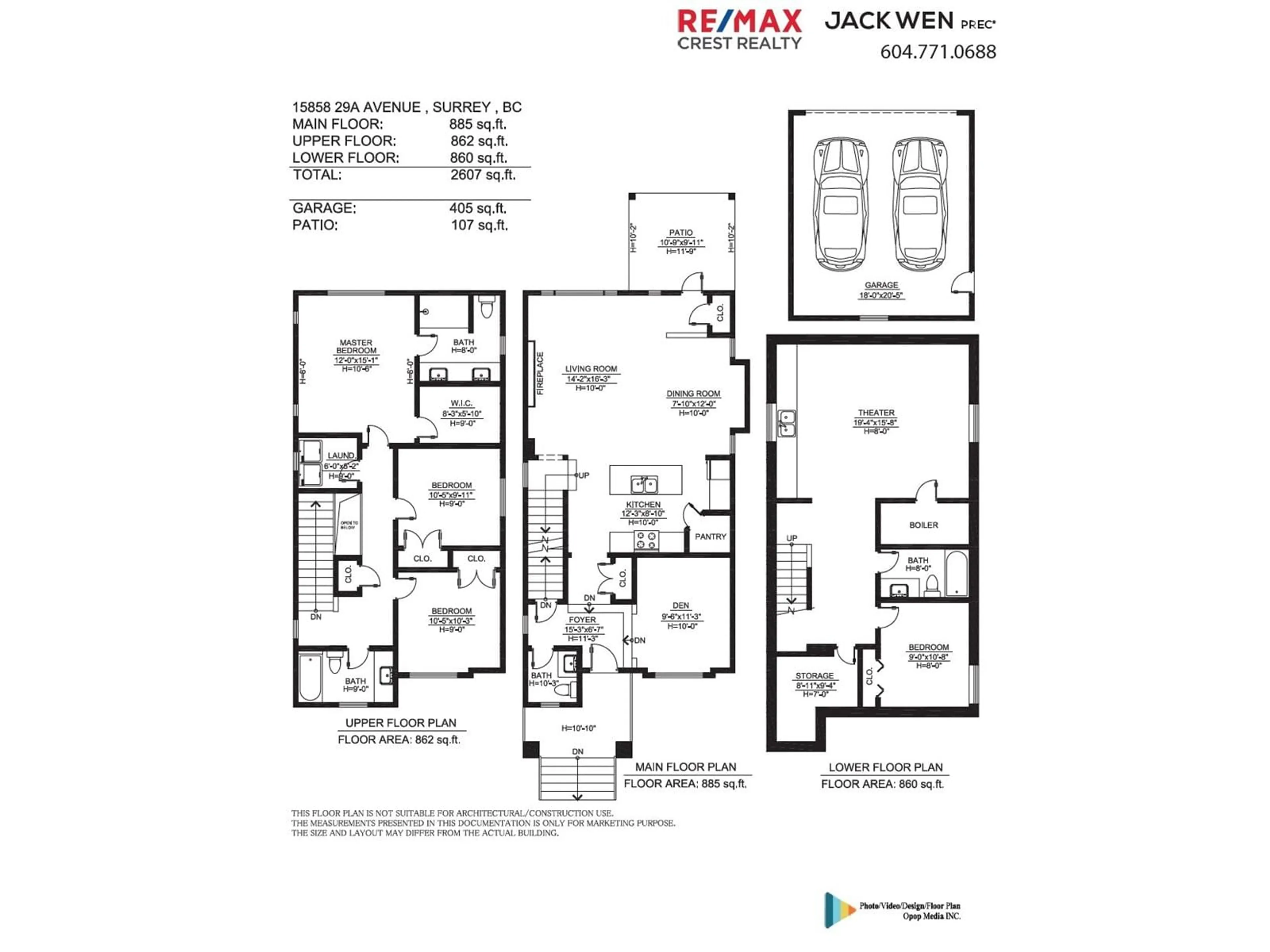 Floor plan for 15858 29A AVENUE, Surrey British Columbia V3Z0N4