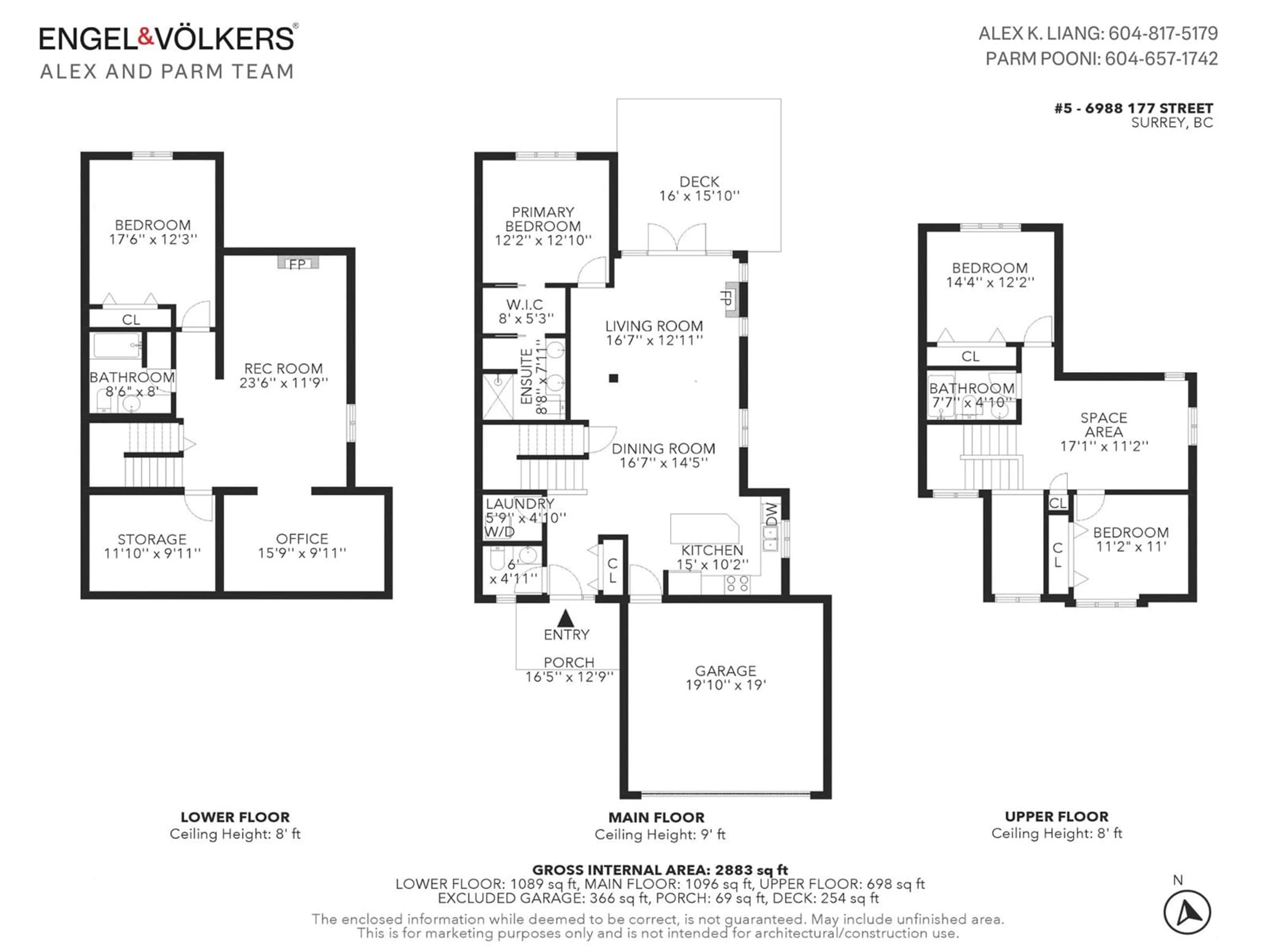 Floor plan for 5 6988 177 STREET, Surrey British Columbia V3S2K1