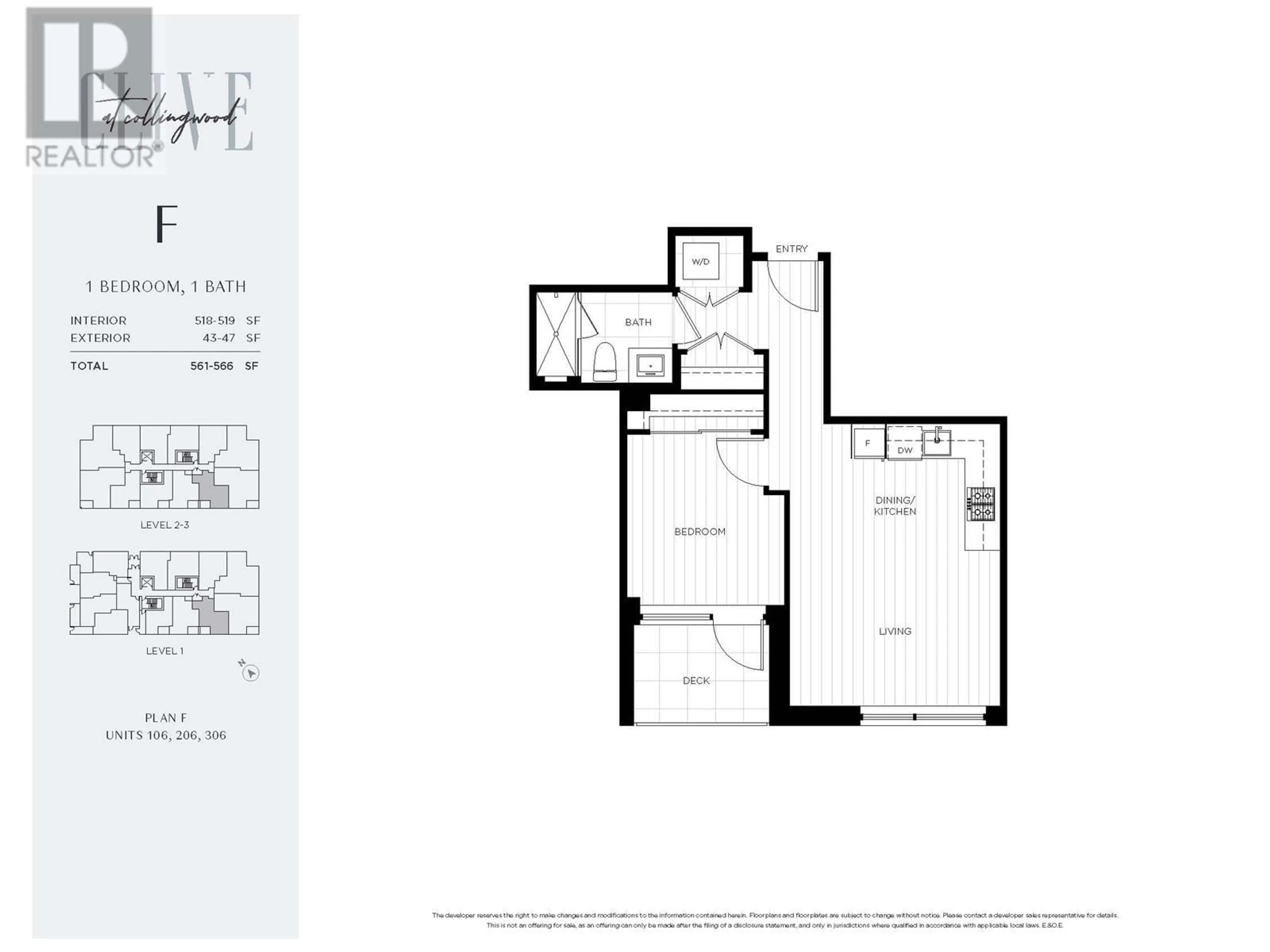 Floor plan for 106 3264 VANNESS AVENUE, Vancouver British Columbia V5R4V3