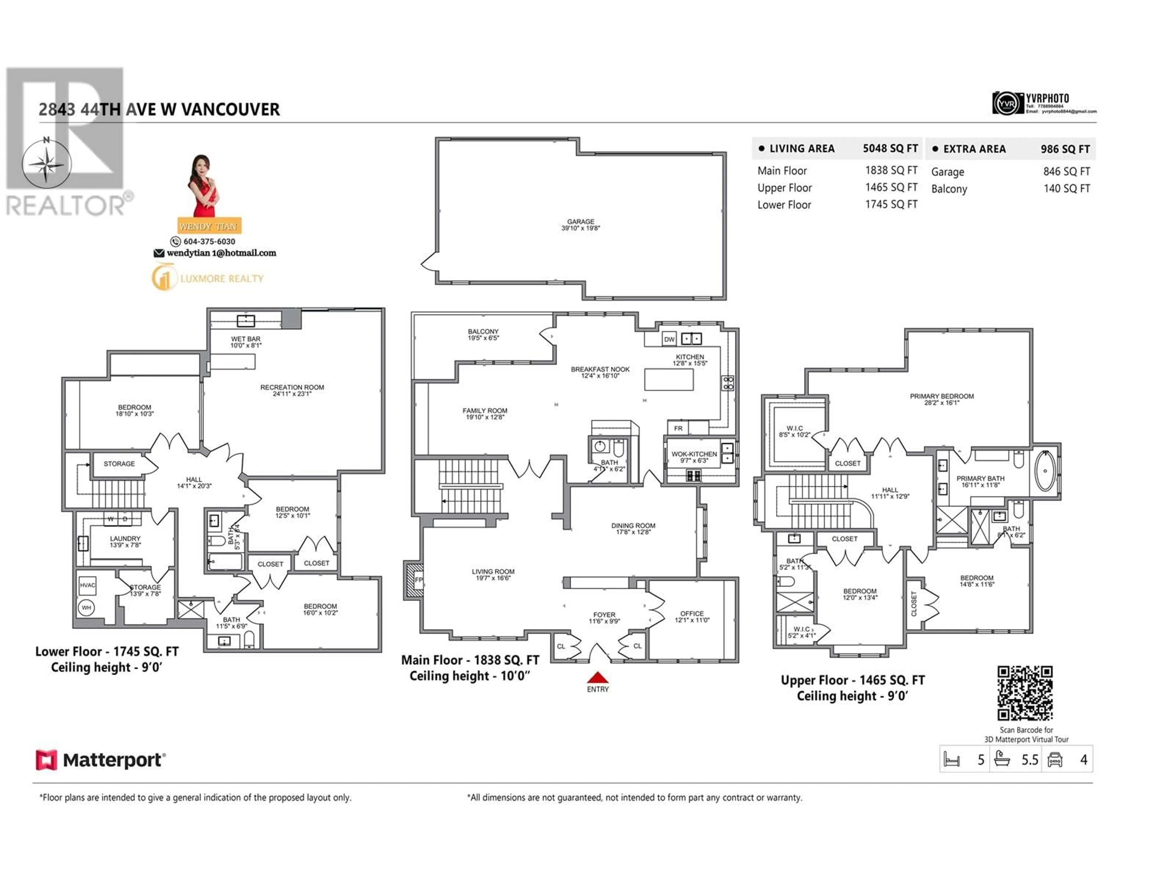 Floor plan for 2843 W 44TH AVENUE, Vancouver British Columbia V6N3K1