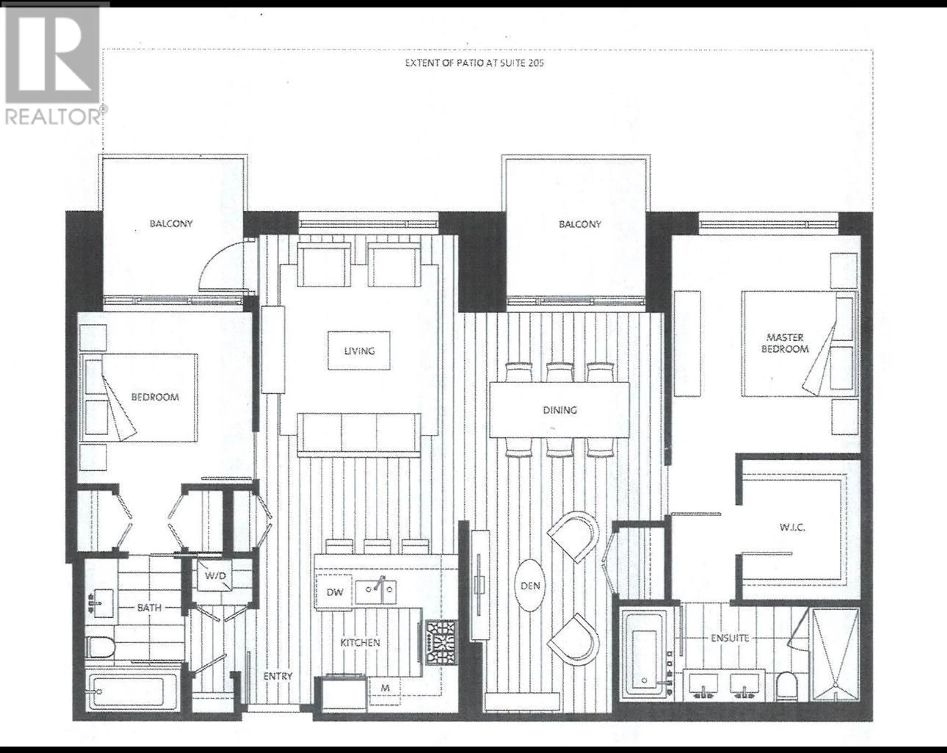 Floor plan for 205 1571 W 57TH AVENUE, Vancouver British Columbia V6P0H7