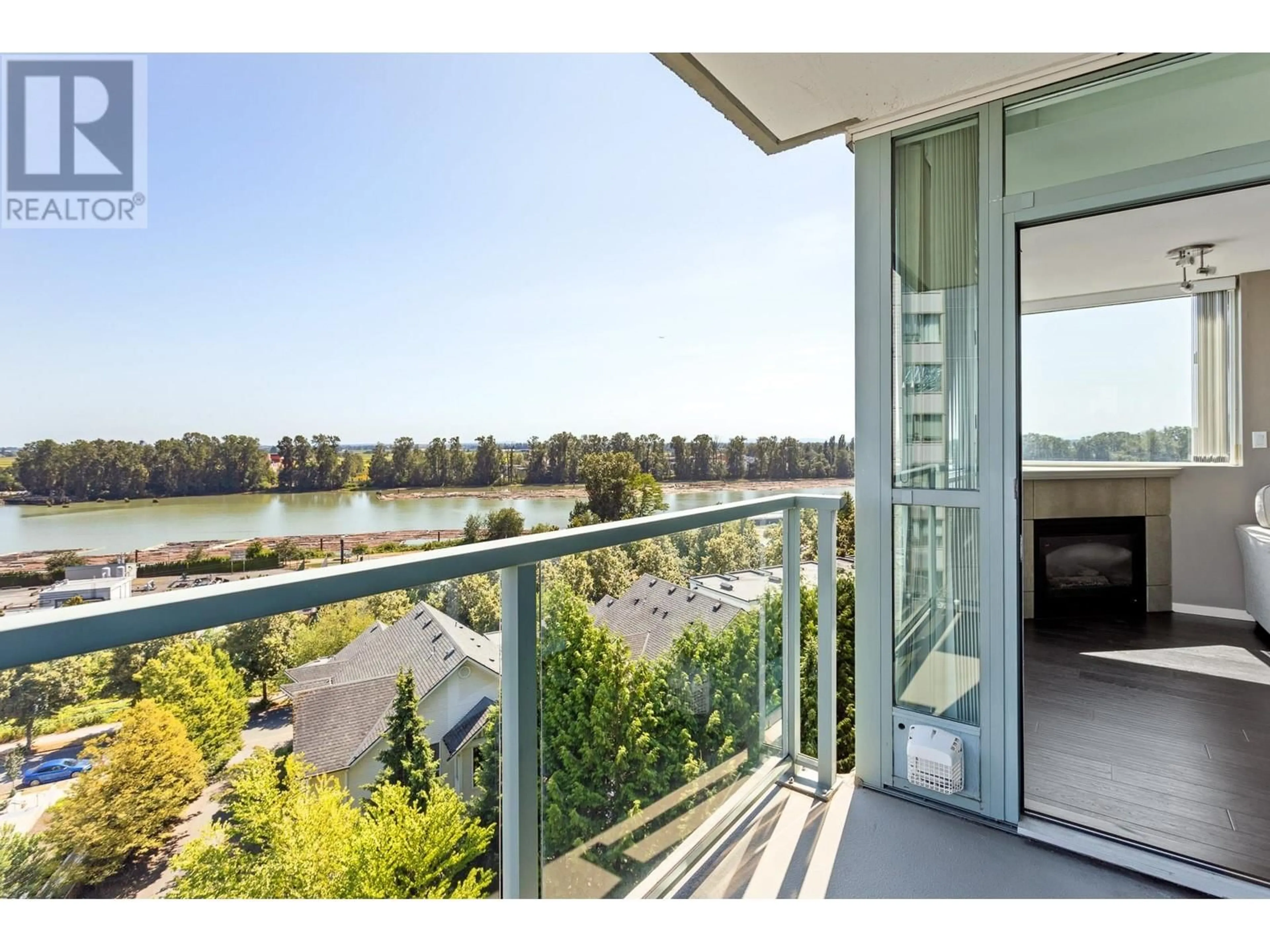 Balcony in the apartment, water/lake/river/ocean view for 807 2763 CHANDLERY PLACE, Vancouver British Columbia V5S4V4