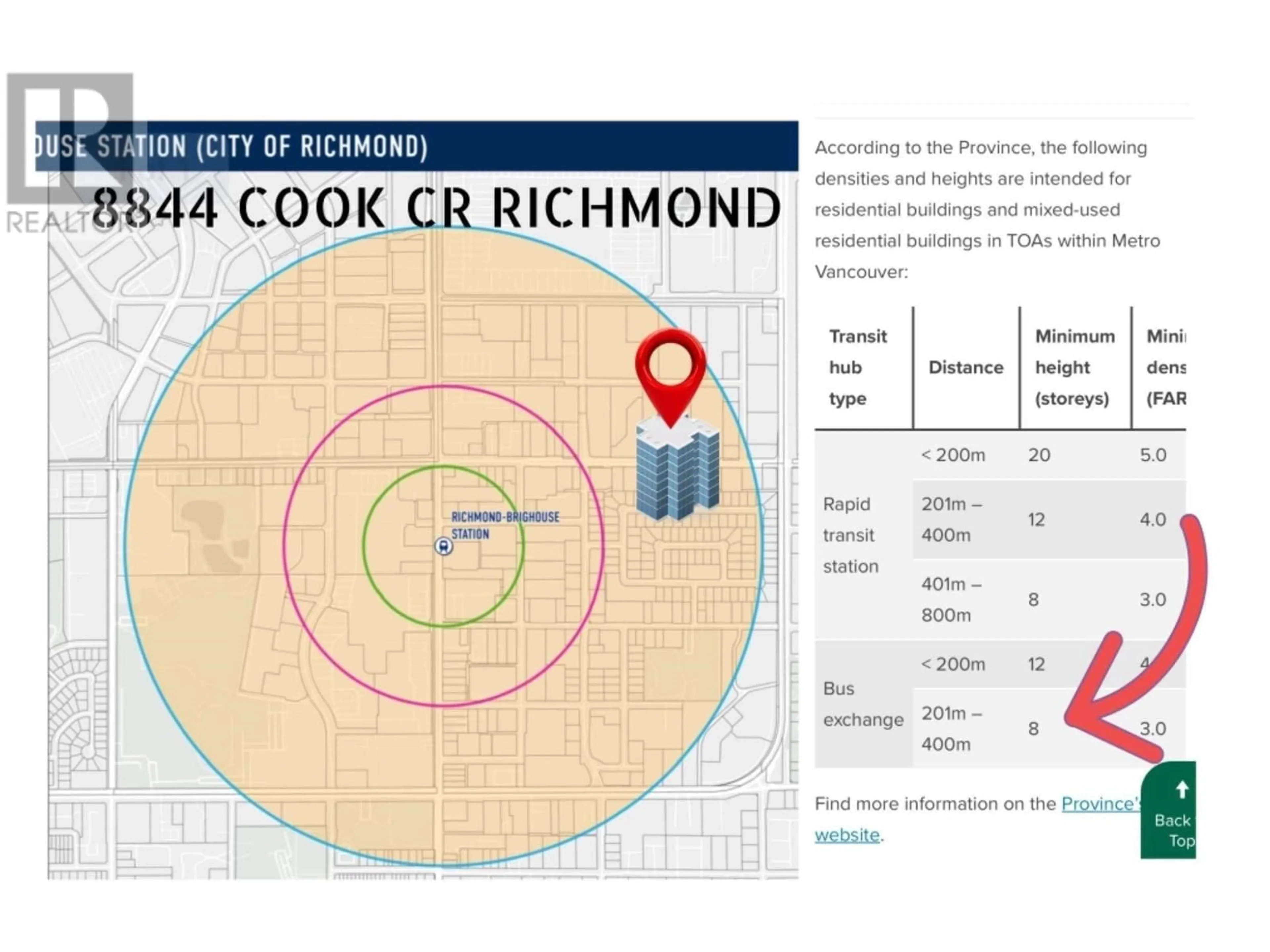 Picture of a map for 8844 COOK CRESCENT, Richmond British Columbia V6Y1X2